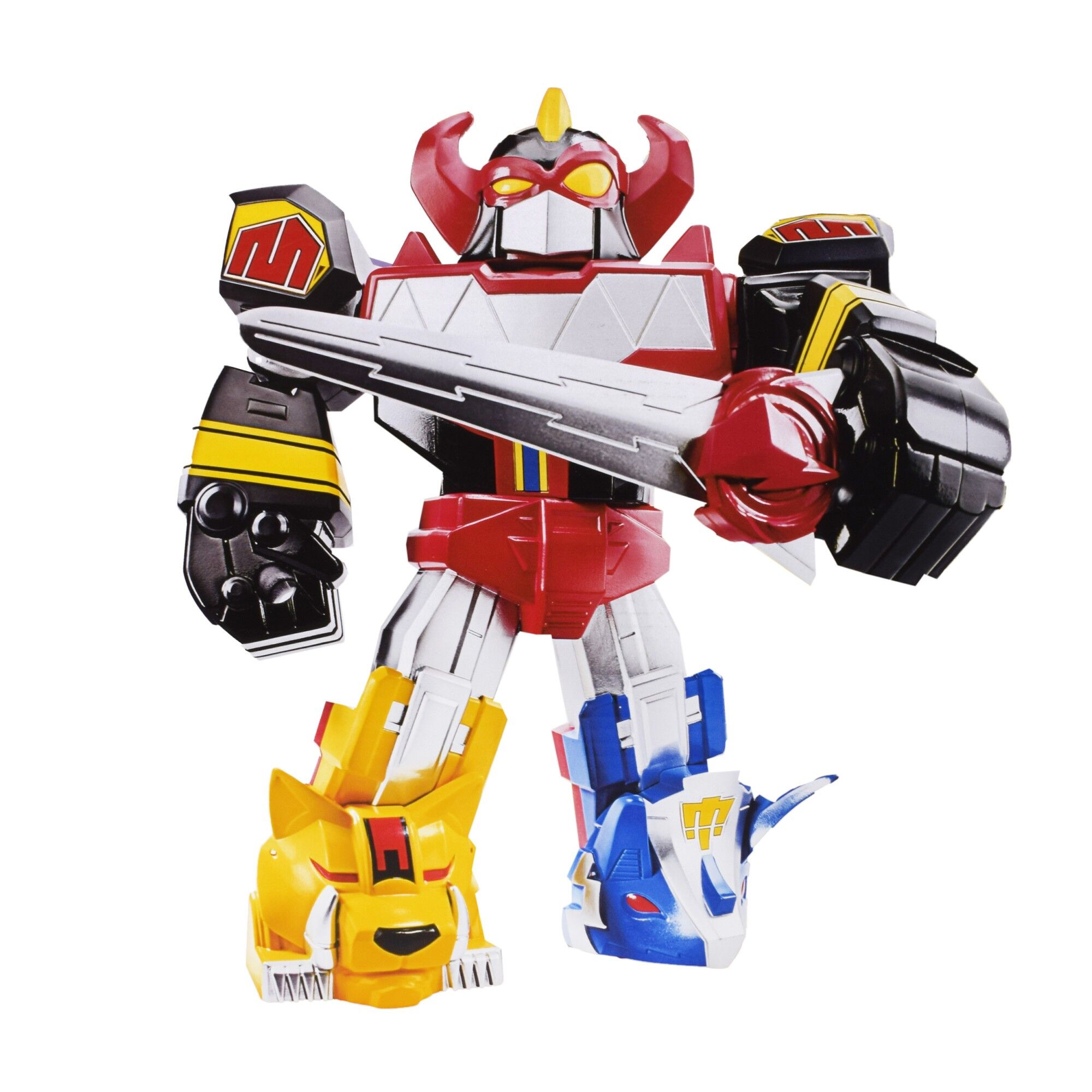 Figurina Power Rangers, maretul megazord, cu sabie si 2 capete de schimb, 32 de cm, 807875