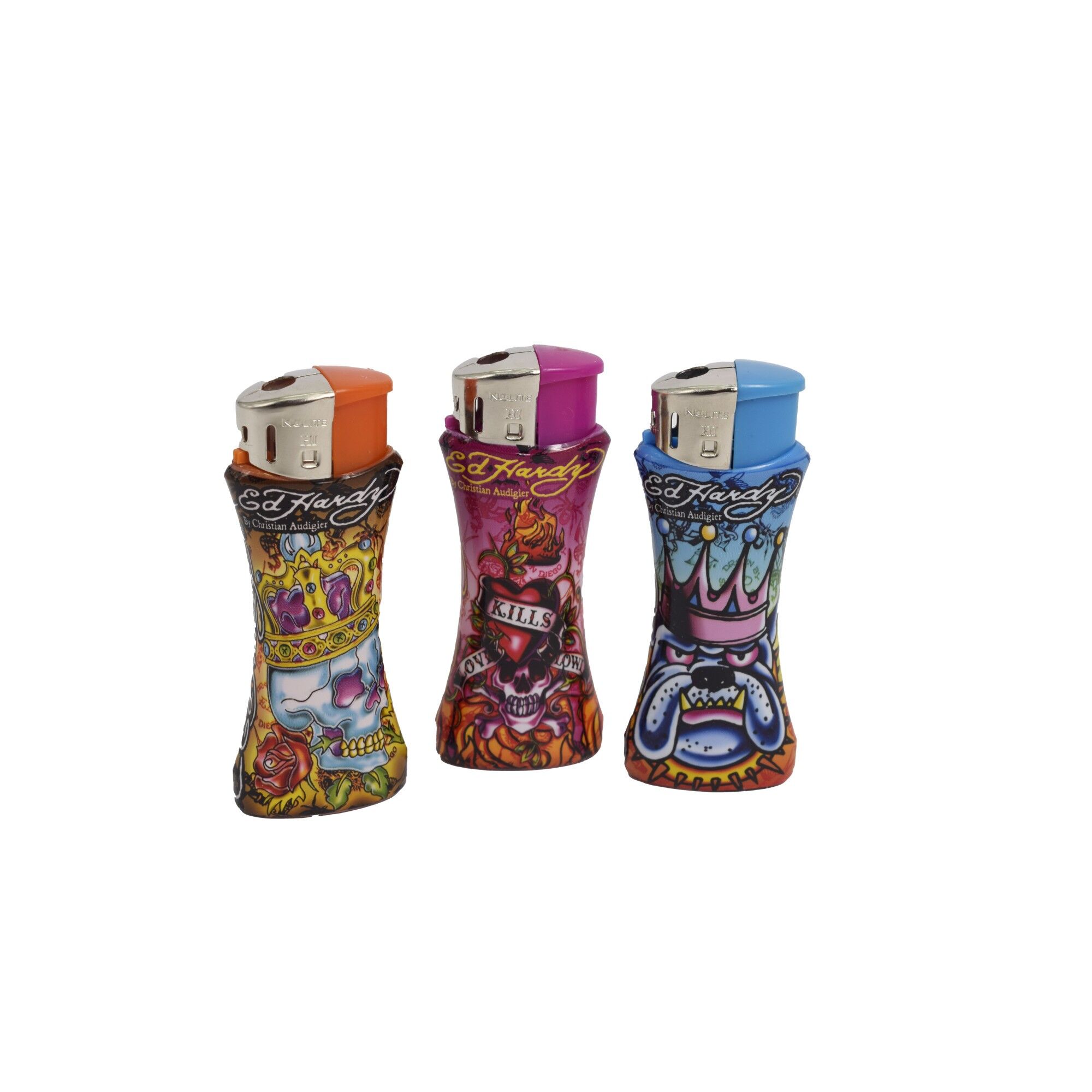 Set 3 brichete, cu print ed hardy, Christian Audigier design, 805668
