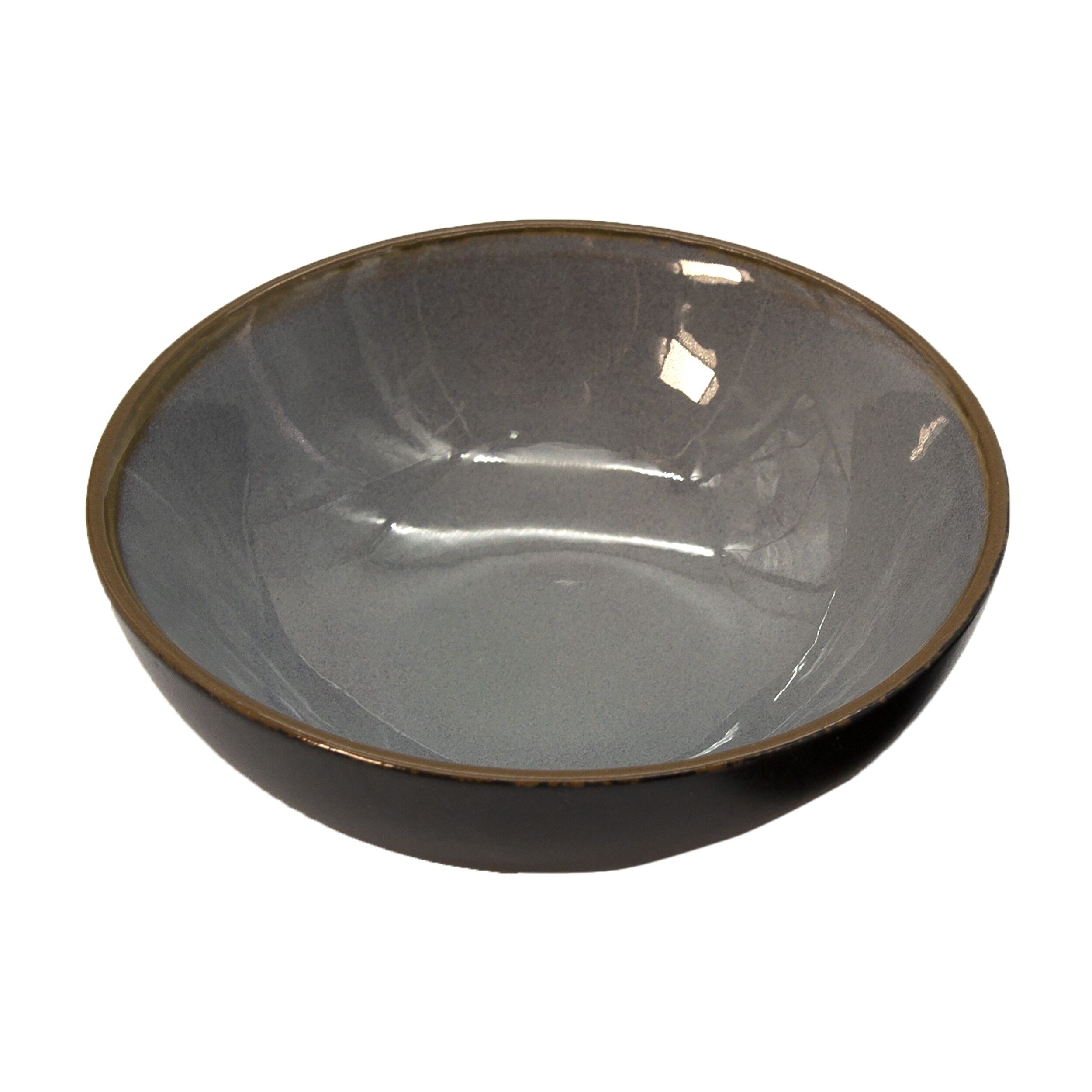 Set 2 boluri, pentru cuptor, din ceramica, culoare gri, 11 cm, 806932