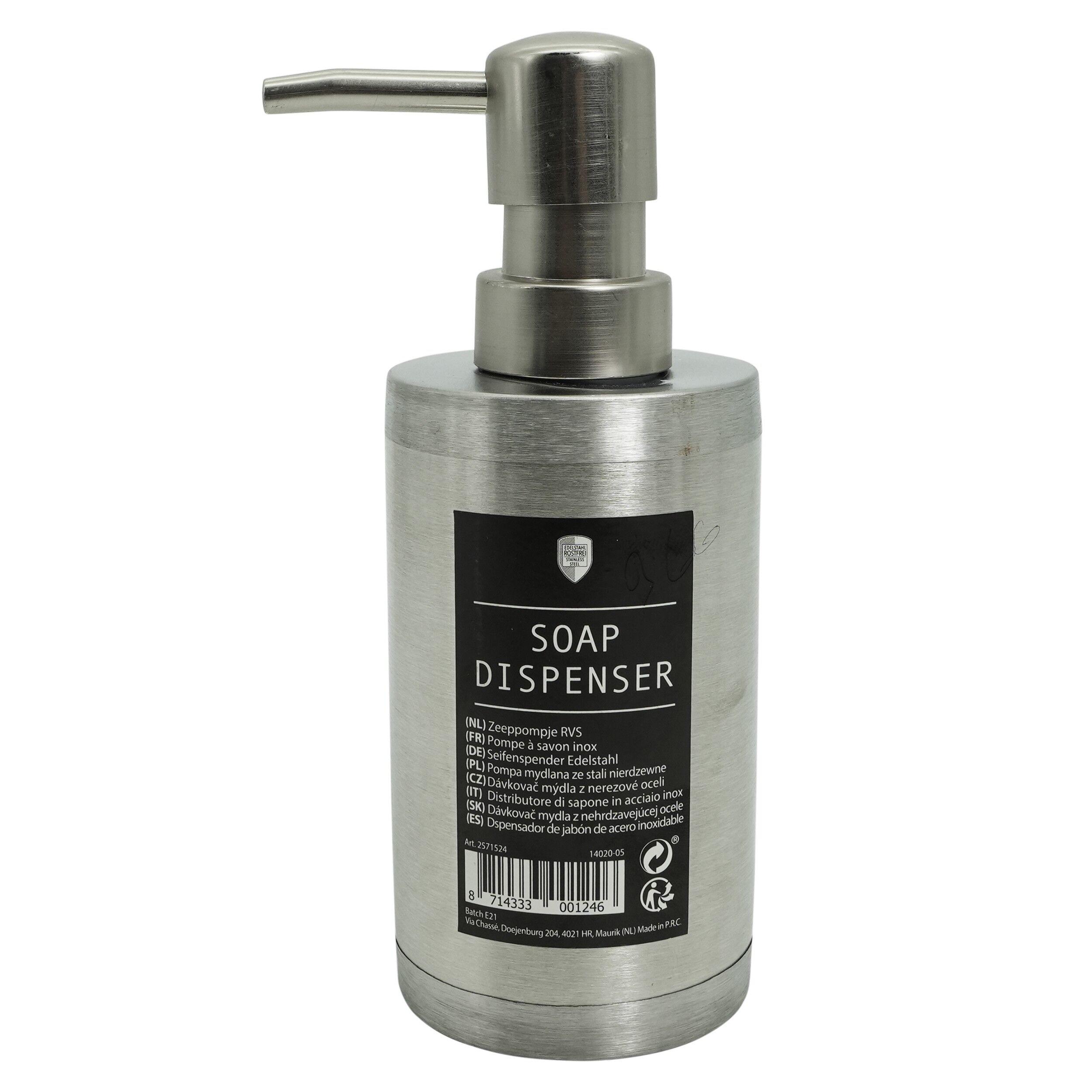 Dozator sapun, inox, 01246