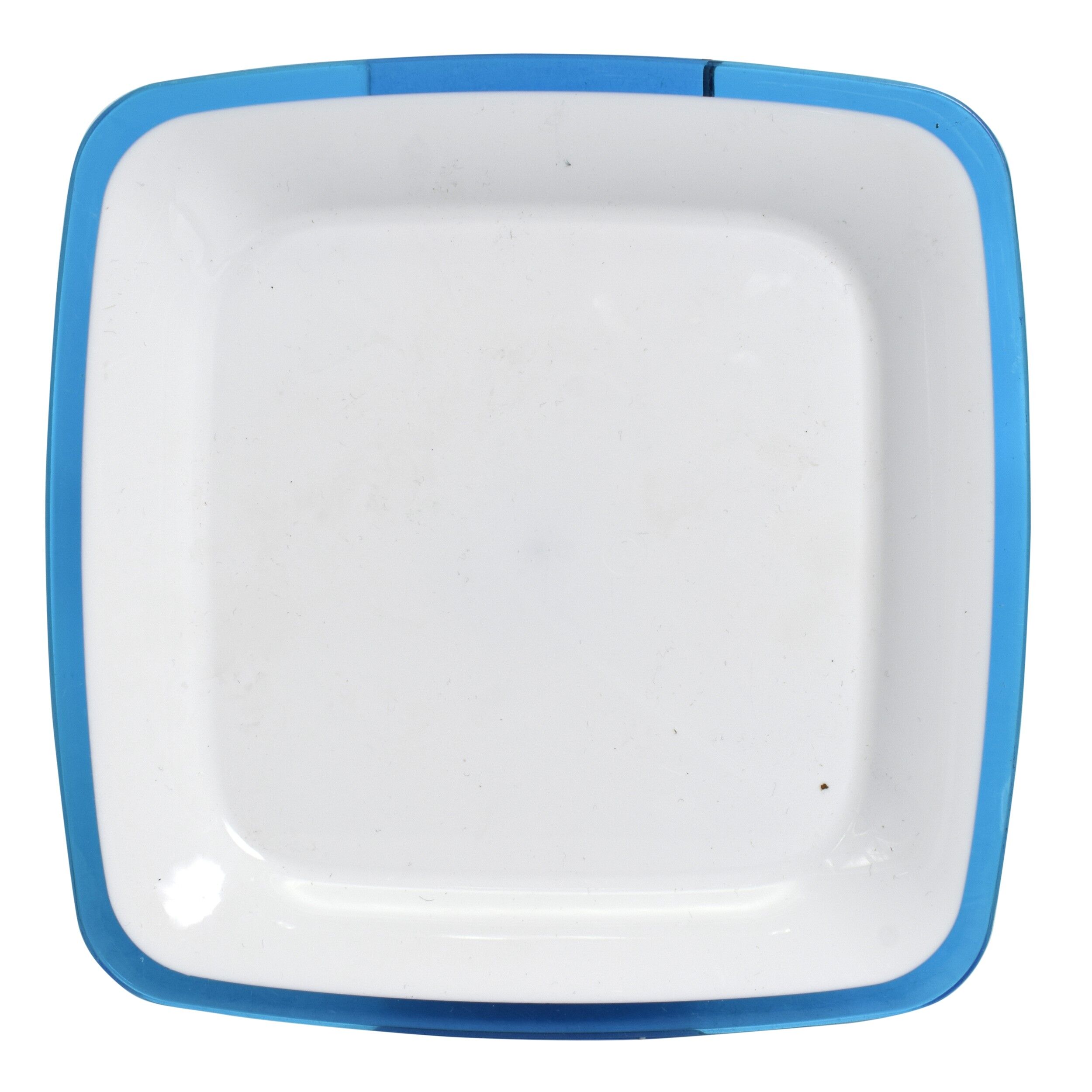 Set 2 Farfurii din melamina, patrate, albastru, Adamo, 94674