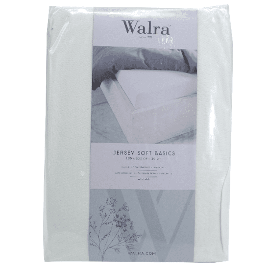 Husa saltea din bumbac, alb, 180x200 cm, Jersey Soft Basic, Walra, 5104Wh