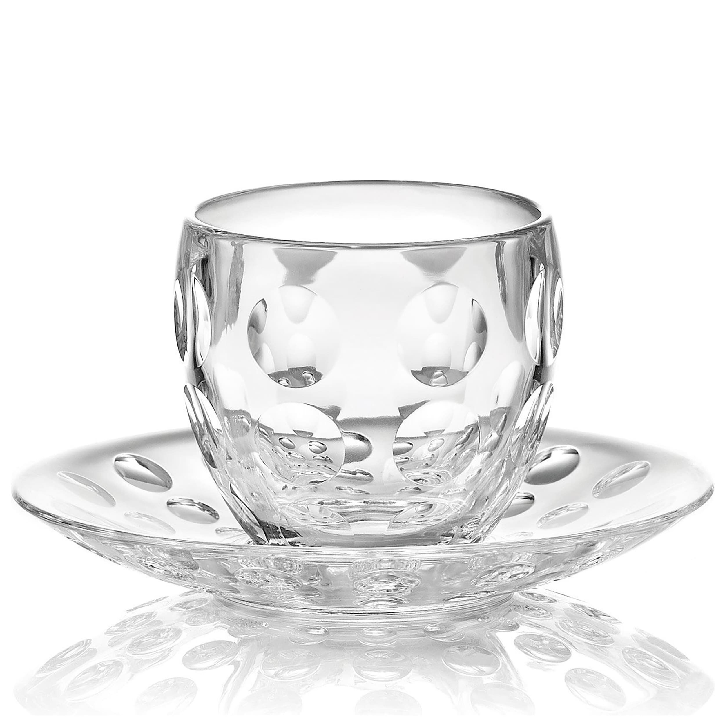 Set pahar cu farfurie, Guzzini, 60 ml, 80910
