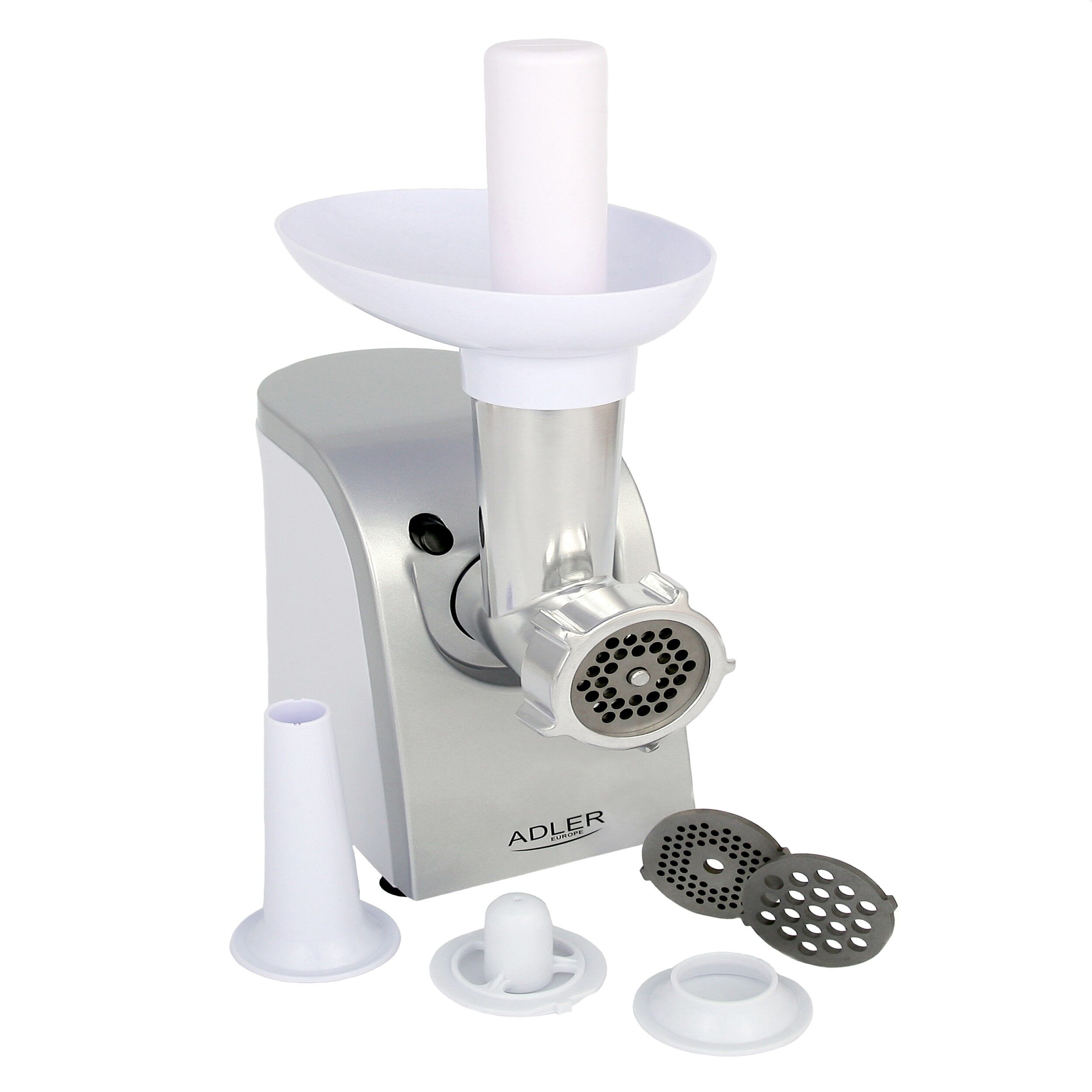 Masina de tocat carne, ADLER AD4808, 1500W, Argintiu, 30232