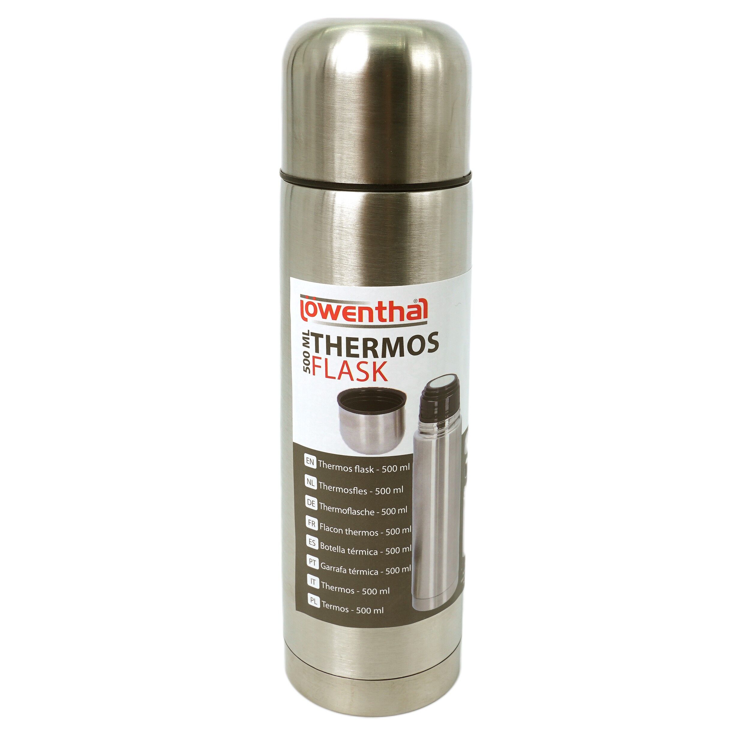 Termos din otel inoxidabil, 1000 ml, Argintiu, 05437
