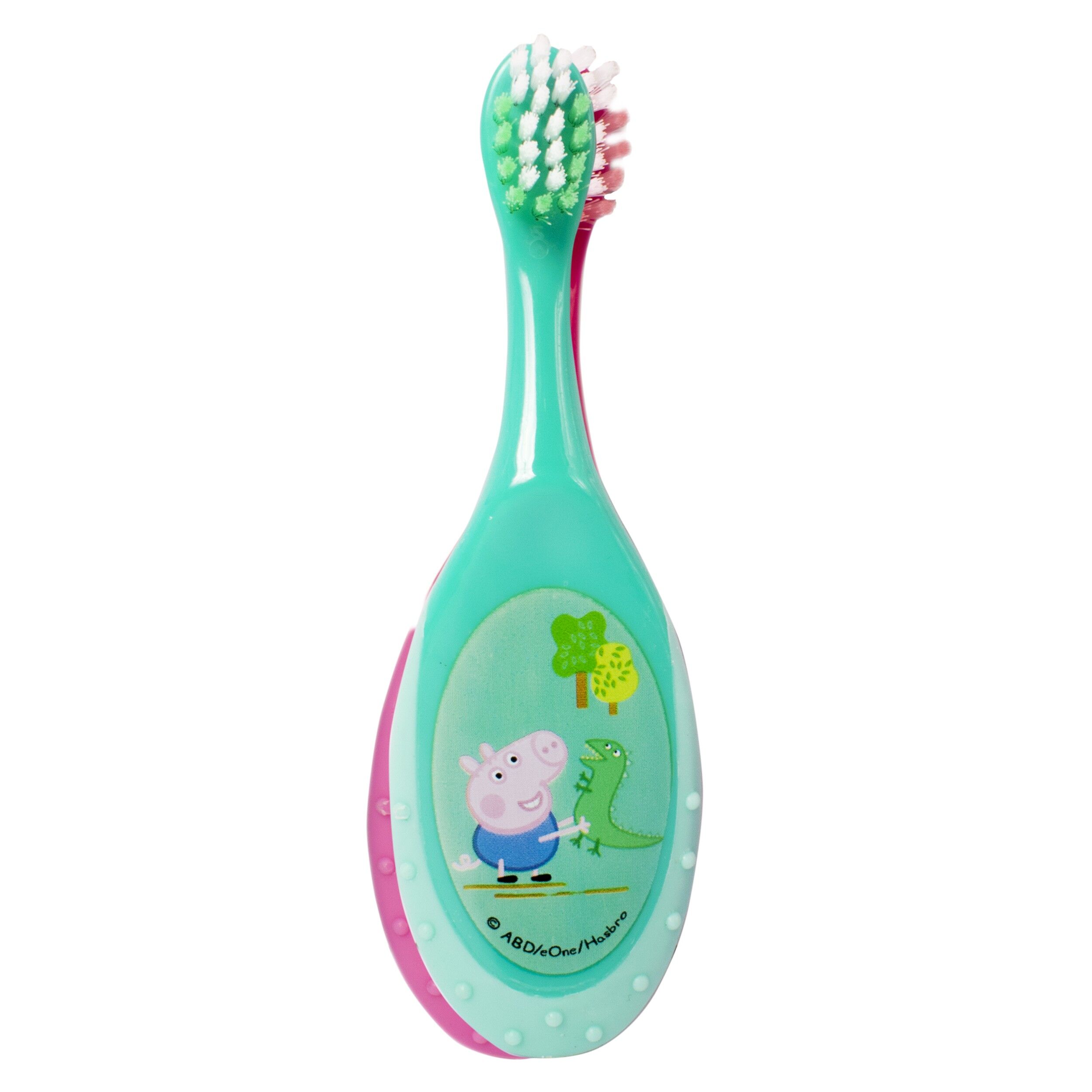 Set 2 periute dinti manuale, cu Peppa Pig, pentru bebelusi, 807394