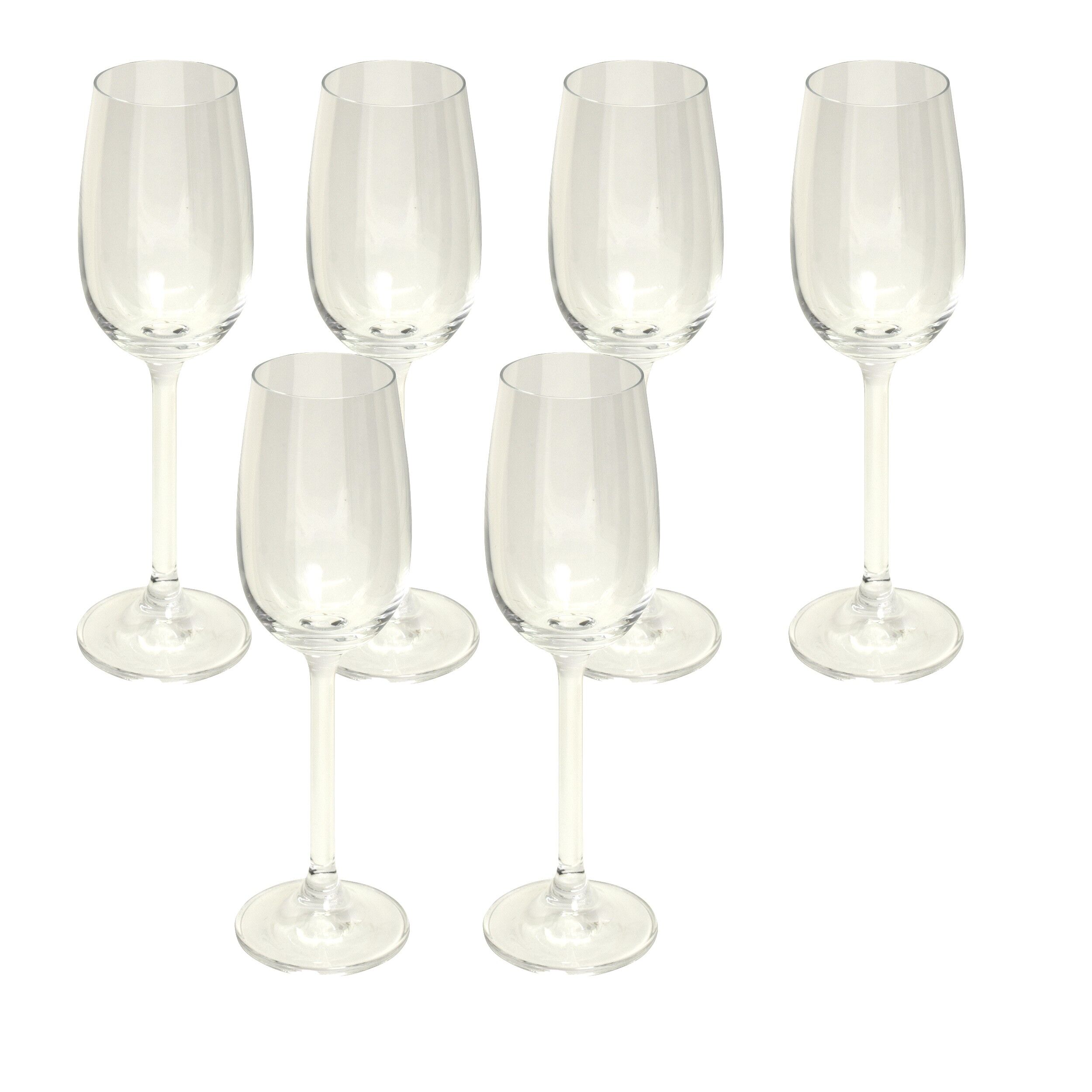 Set 6 pahare pentru votka, cu picior, din cristal, Thun, 09658