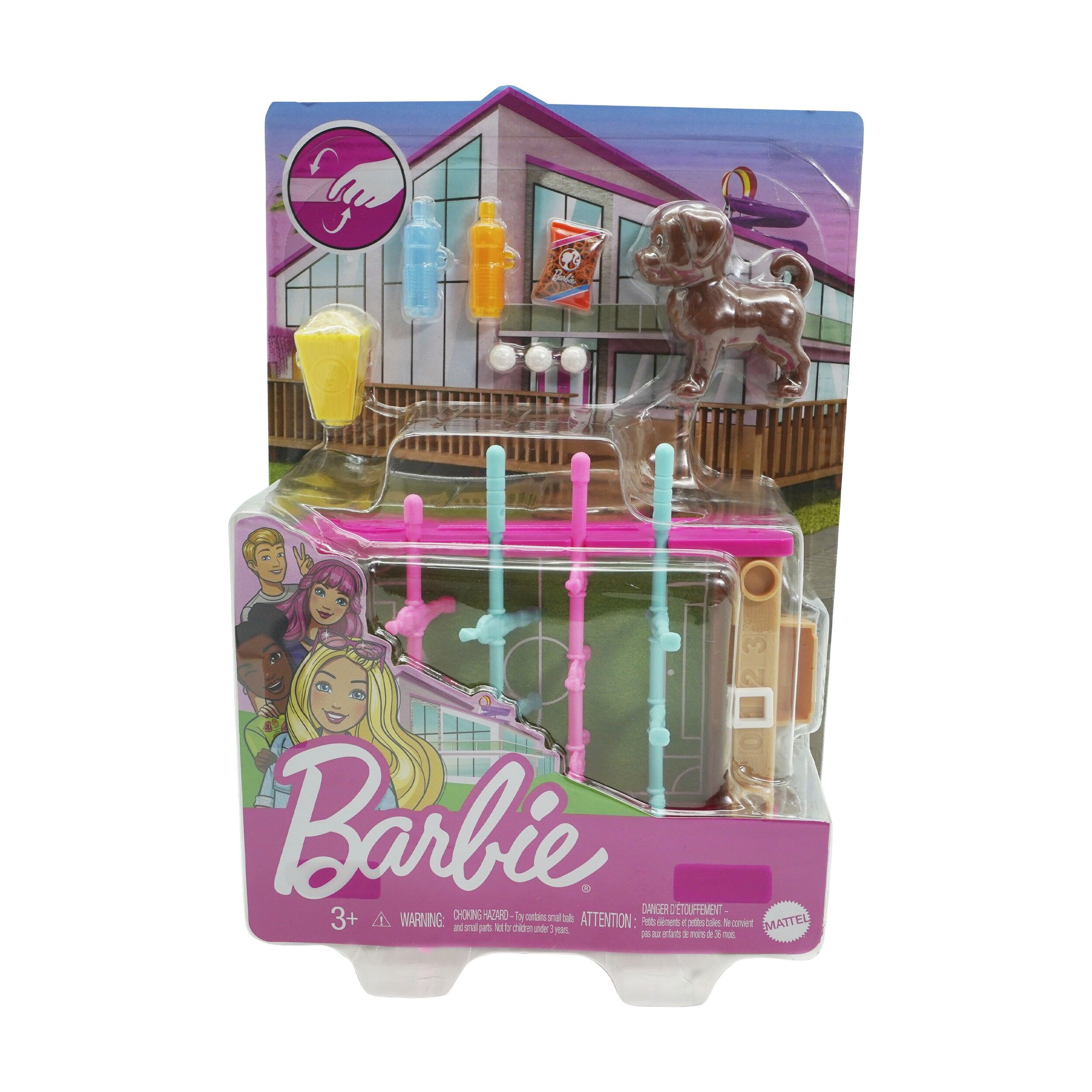 Set de joaca Barbie - Masa de fotbal cu accesorii, 03959
