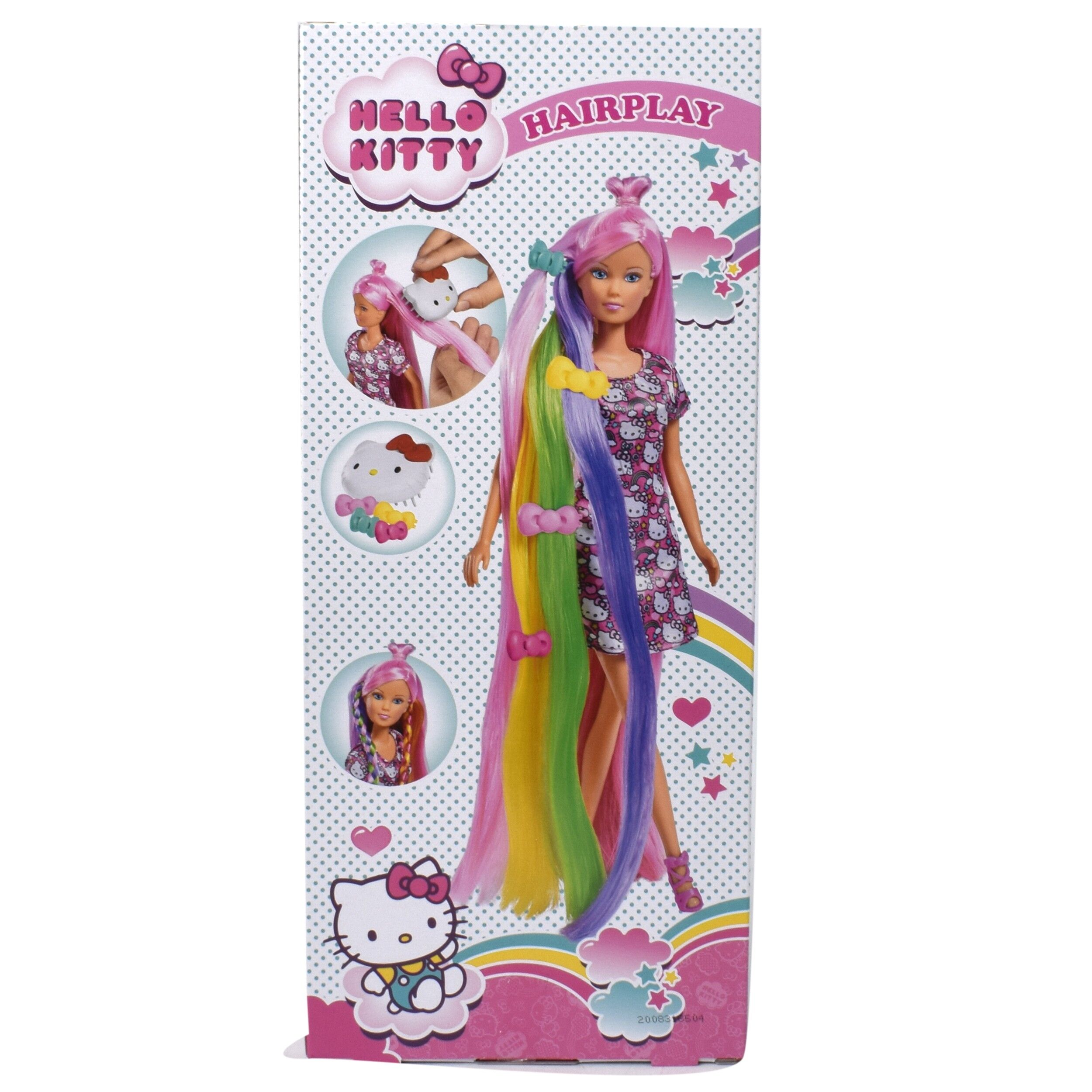 Papusa cocheta Steffi, din seria hello kitty, contine pieptan pisicuta si 3 agrafe, 29 cm inaltime, 807894 - imagine 2