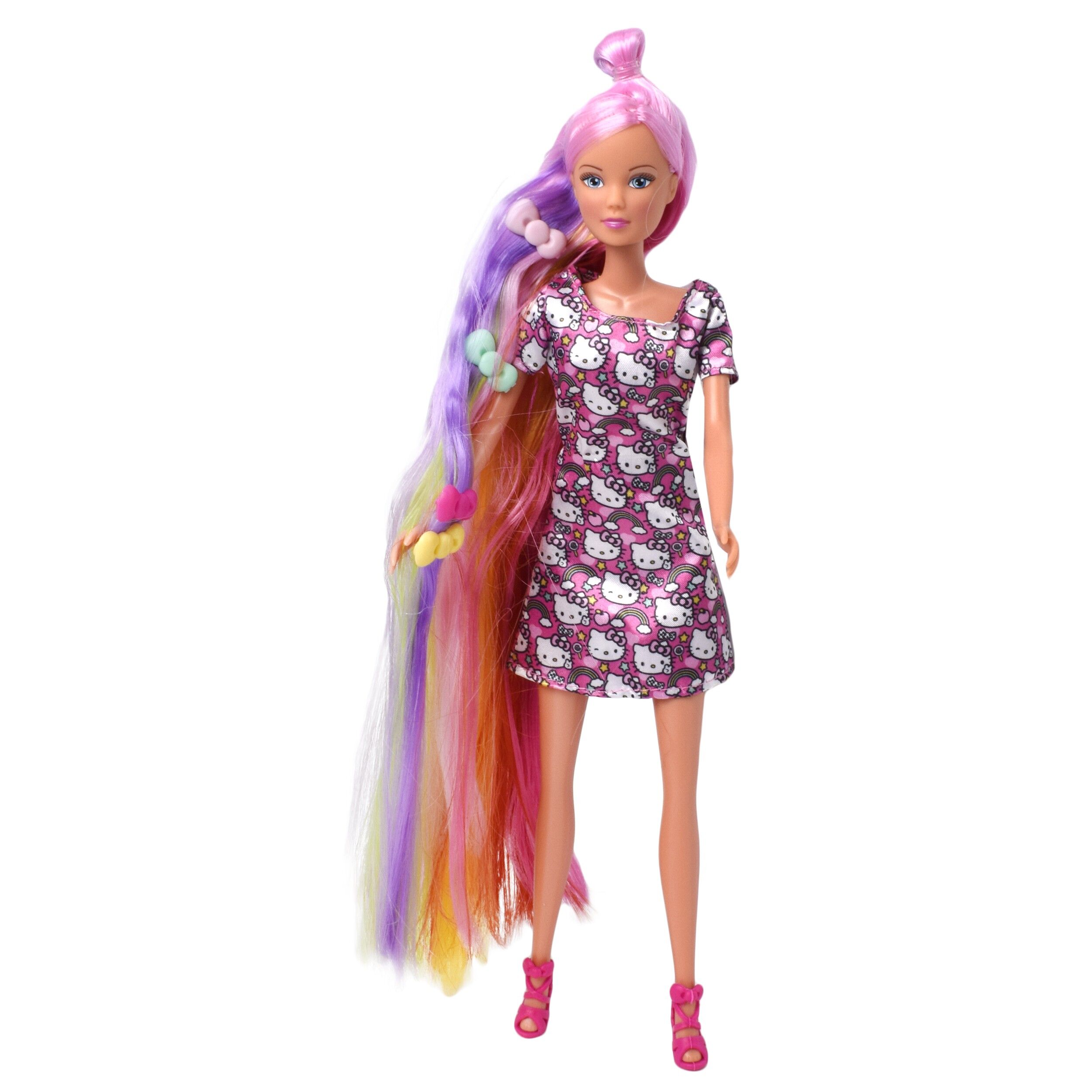 Papusa cocheta Steffi, din seria hello kitty, contine pieptan pisicuta si 3 agrafe, 29 cm inaltime, 807894 - imagine 4