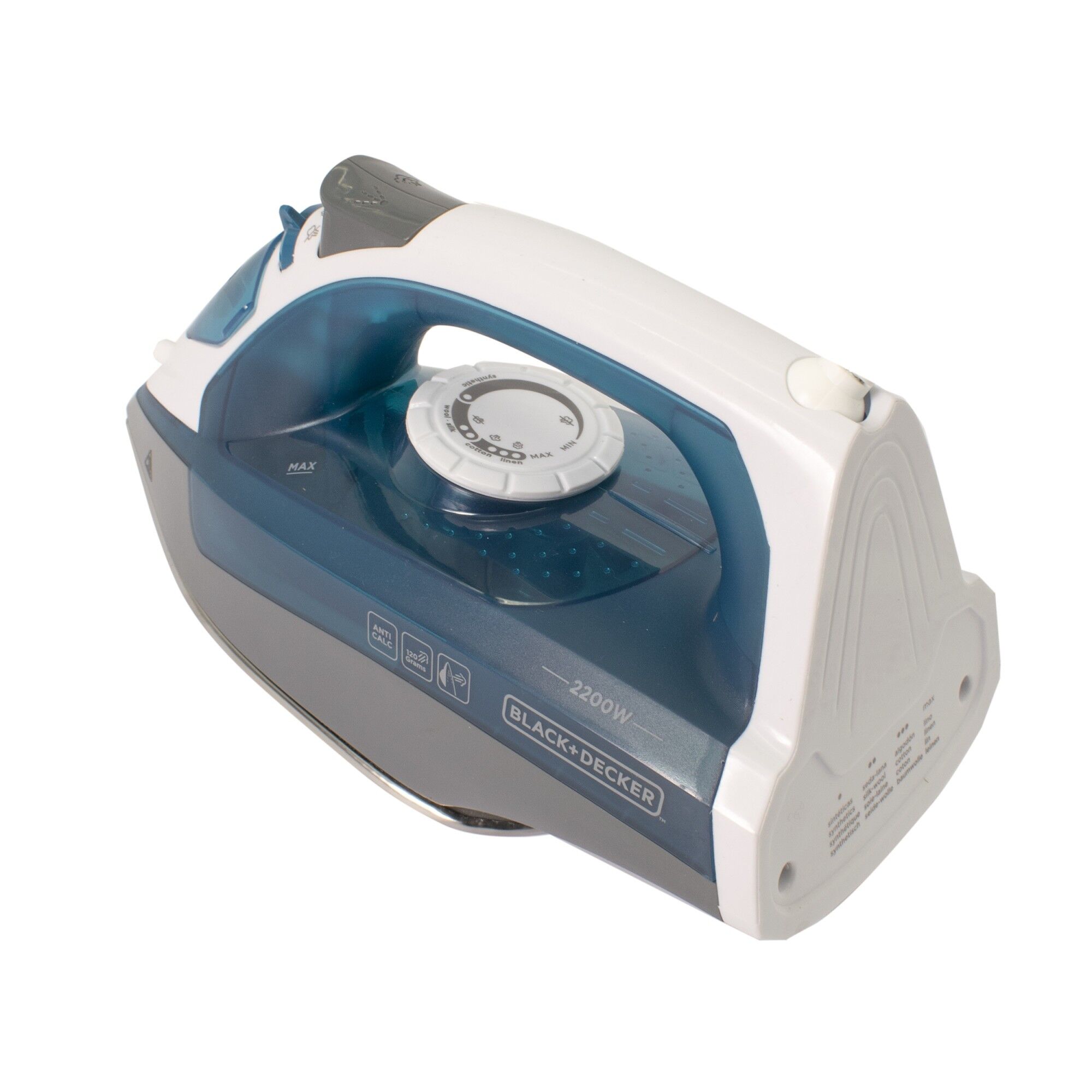 Fier de calcat, Black Decker, debit de abur continuu, jet de abur adjustabil, 2200w, 807406 - imagine 7