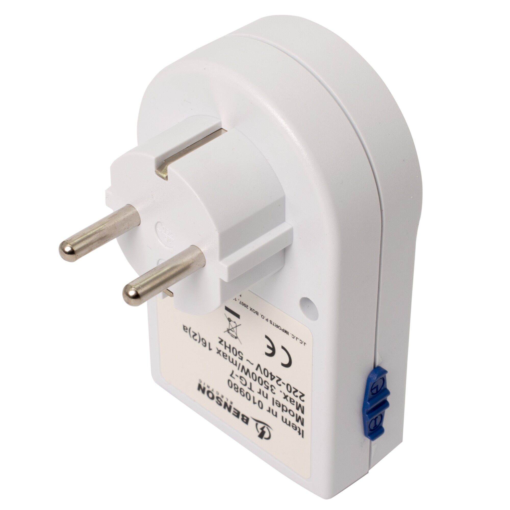 Temporizator priza, 24 ore, 3500W, 16A, BENSON, 808193 - imagine 2