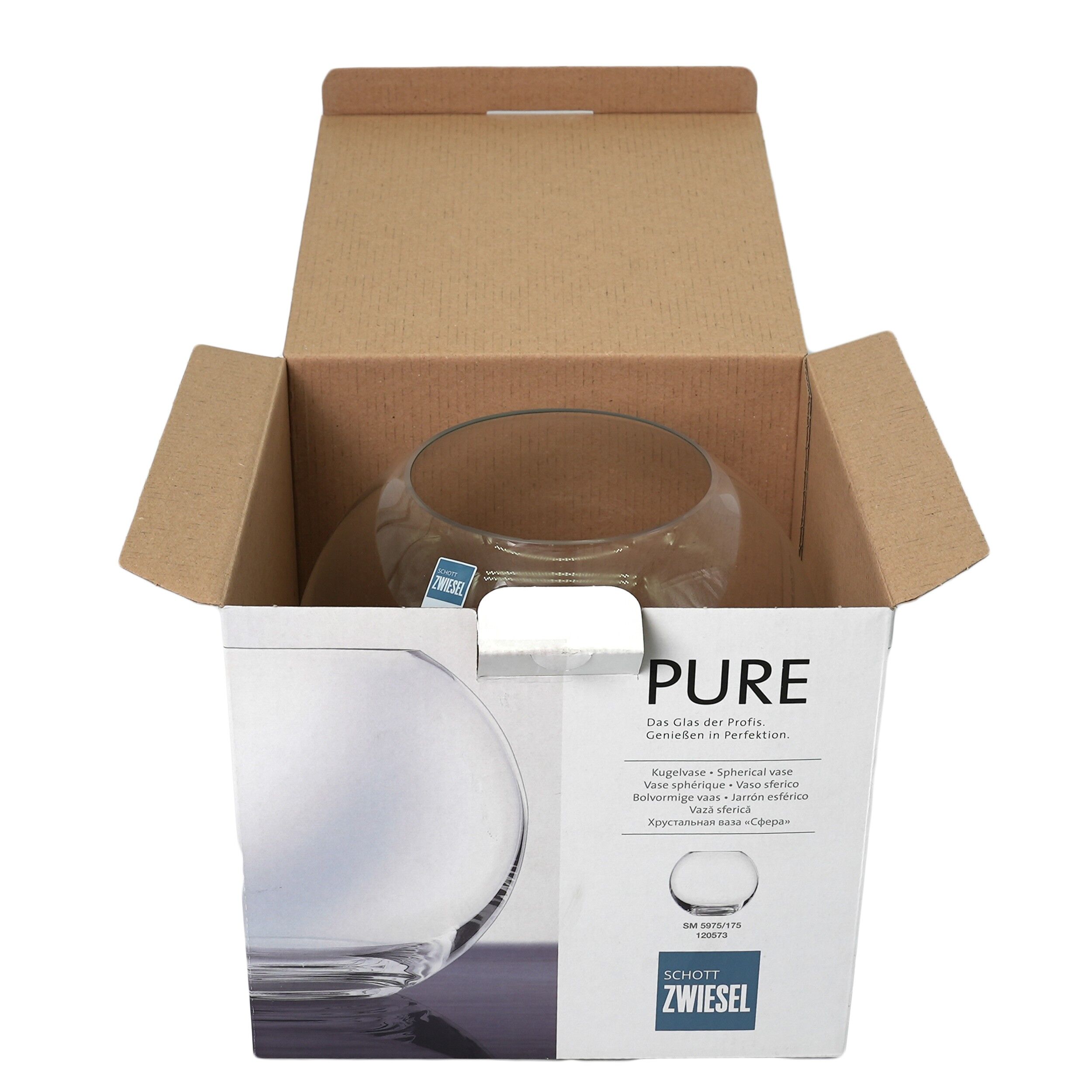 Vaza sferica, din cristal, de la Schott Zwiesel, 17.5 x 20 cm, 808149 - imagine 3