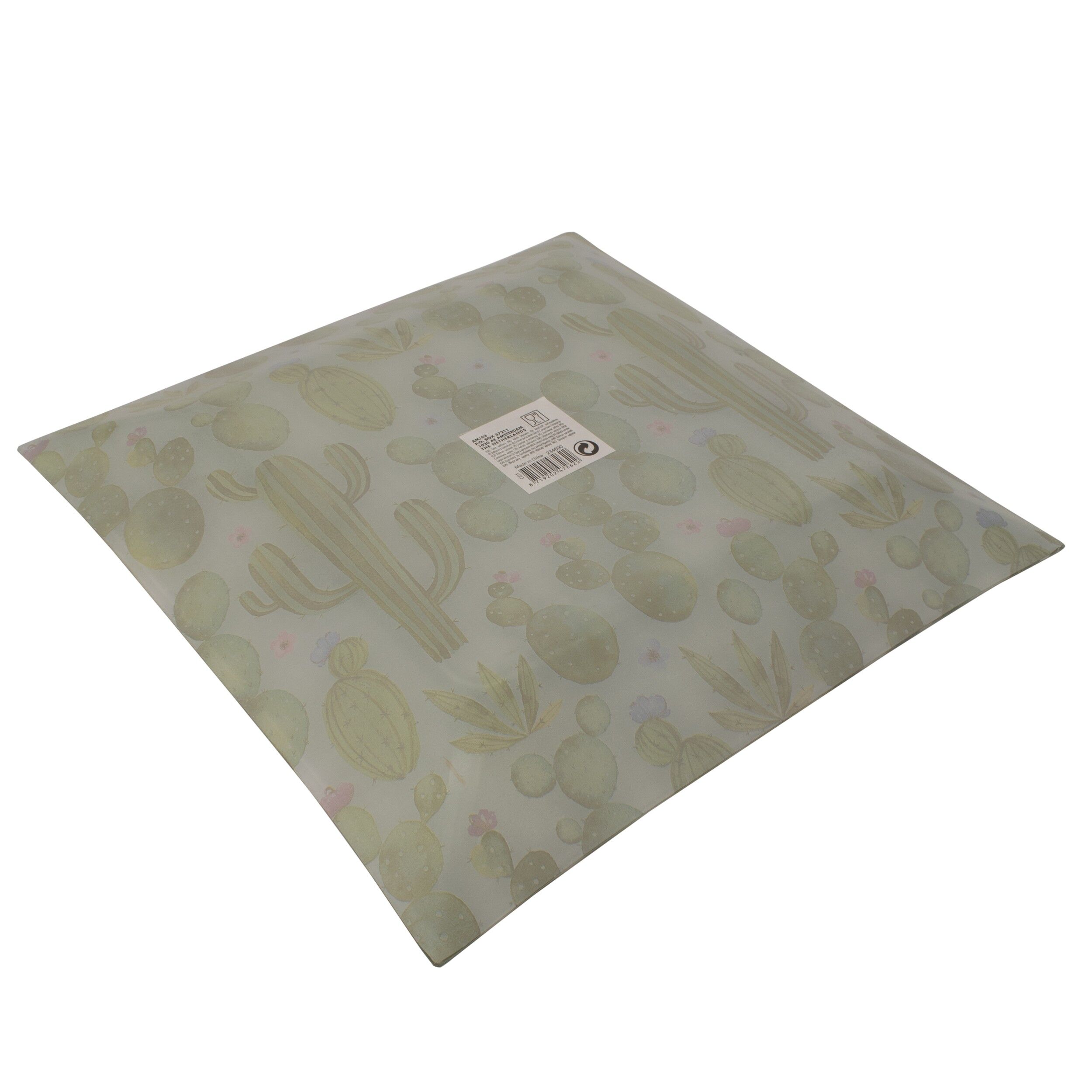 Platou de servire, dreptunghiular, 32 cm, model cactus, 808467 - imagine 3