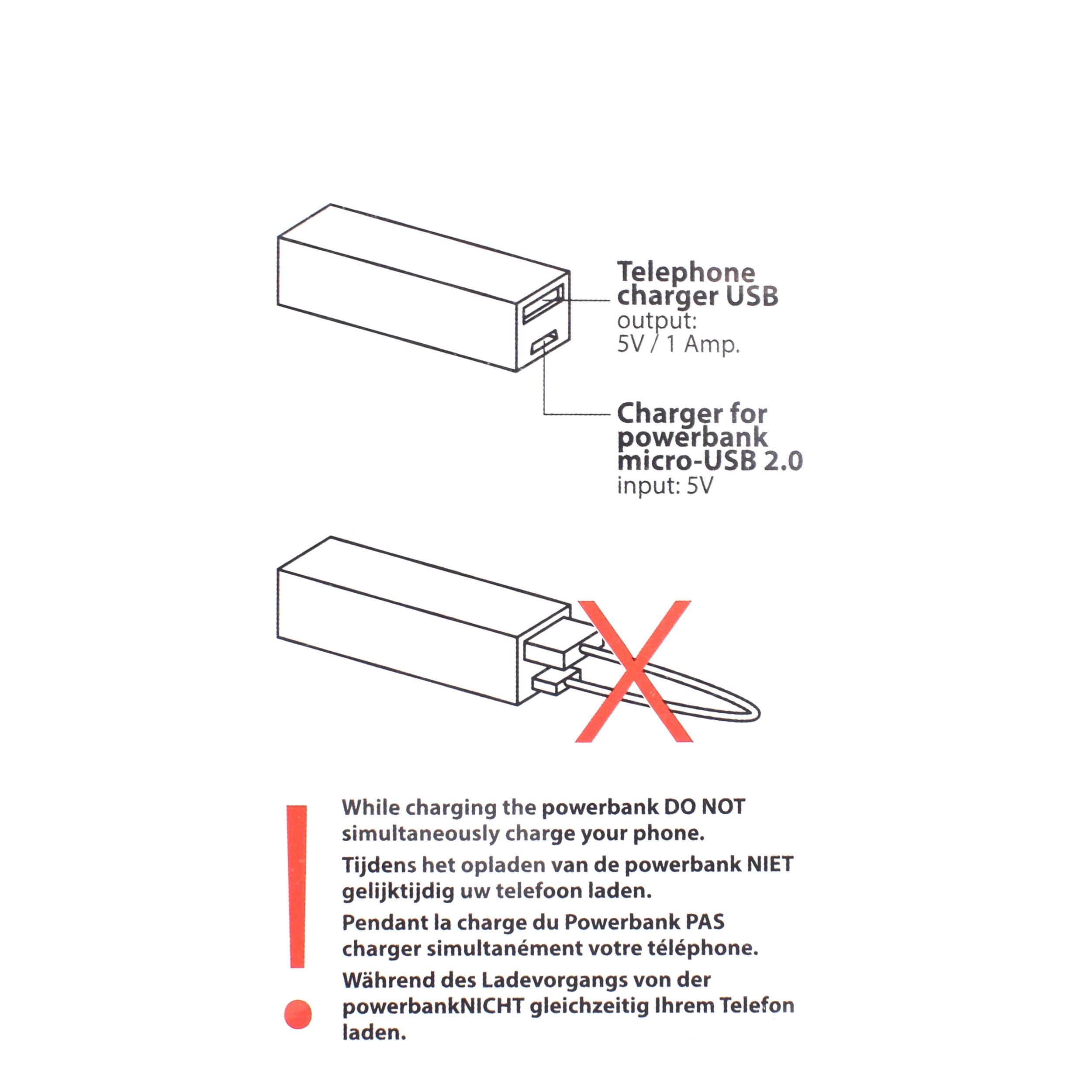 Baterie externa, Power Bank Q-Link, 2600 mAh, 5V 1Amp, 806087 - imagine 6