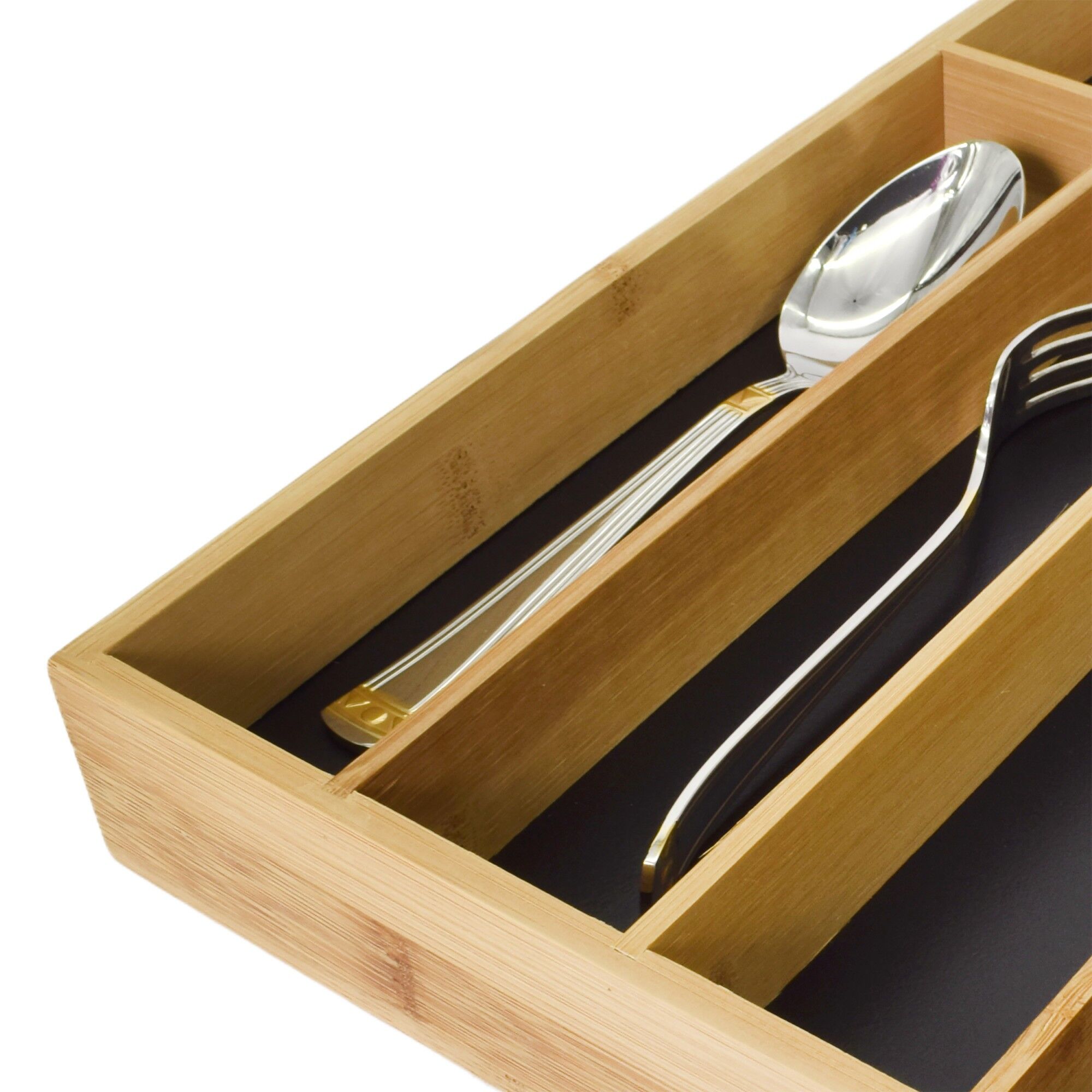 Suport organizare tacamuri si ustensile, pentru bucatarie, din bambus, Lowenthal, 807319 - imagine 5