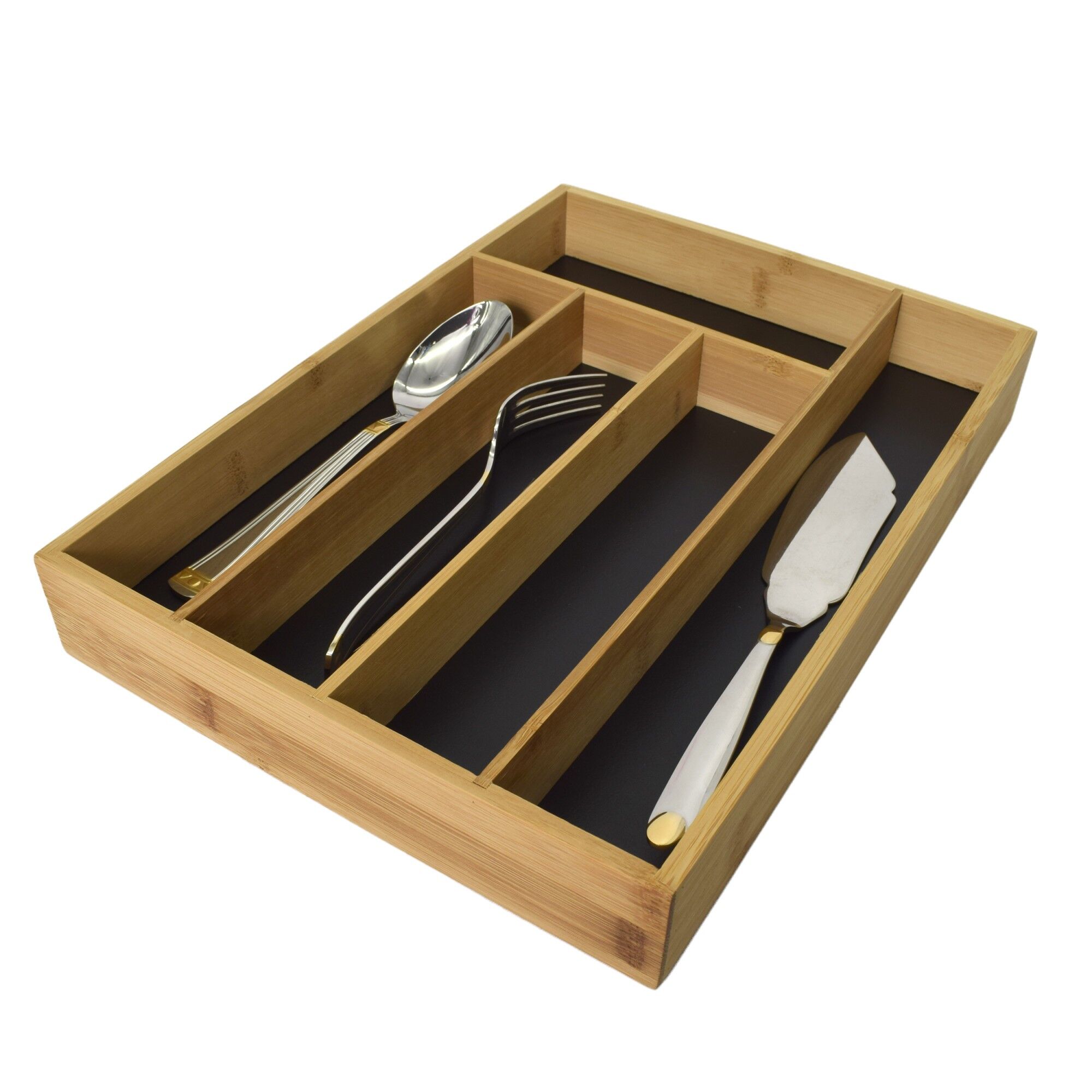 Suport organizare tacamuri si ustensile, pentru bucatarie, din bambus, Lowenthal, 807319 - imagine 6