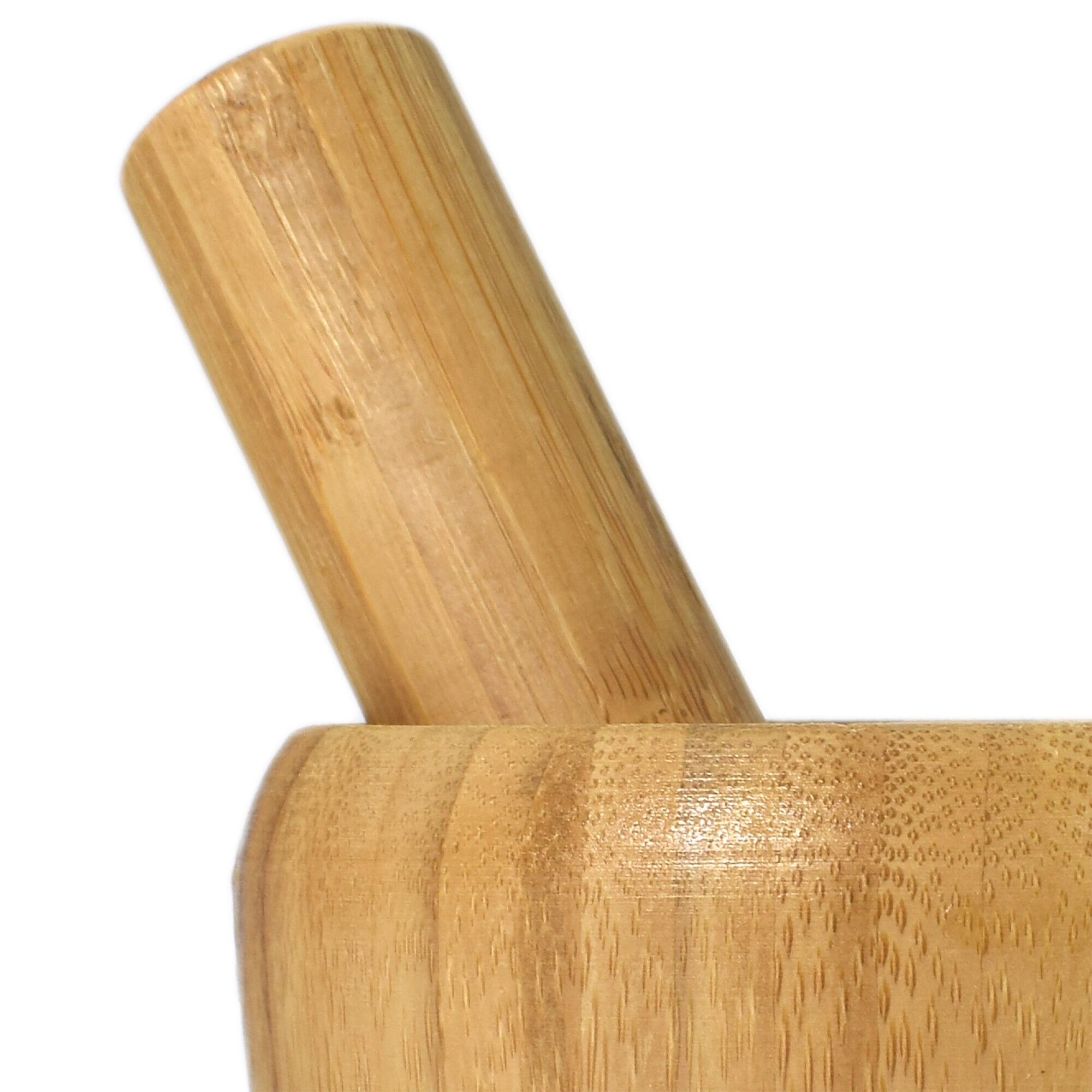 Mojar din bambus, cu pistil, 9.5 x 10.5 cm, 14 x 2.5 cm, culoare lemn, 807372 - imagine 4