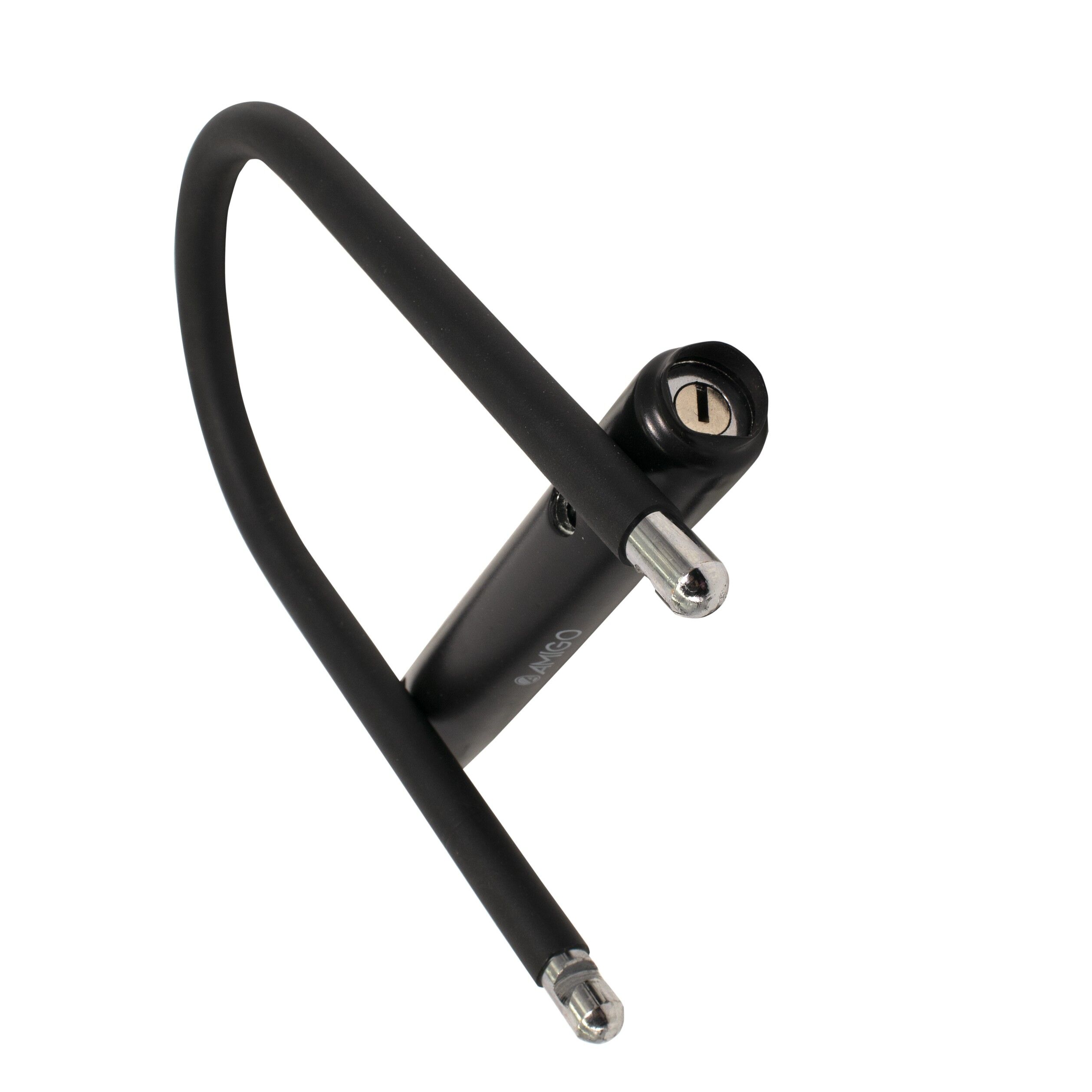 Antifurt bicicleta forma U cu cheie, Amigo, 25 x 20, negru, 98715 - imagine 3