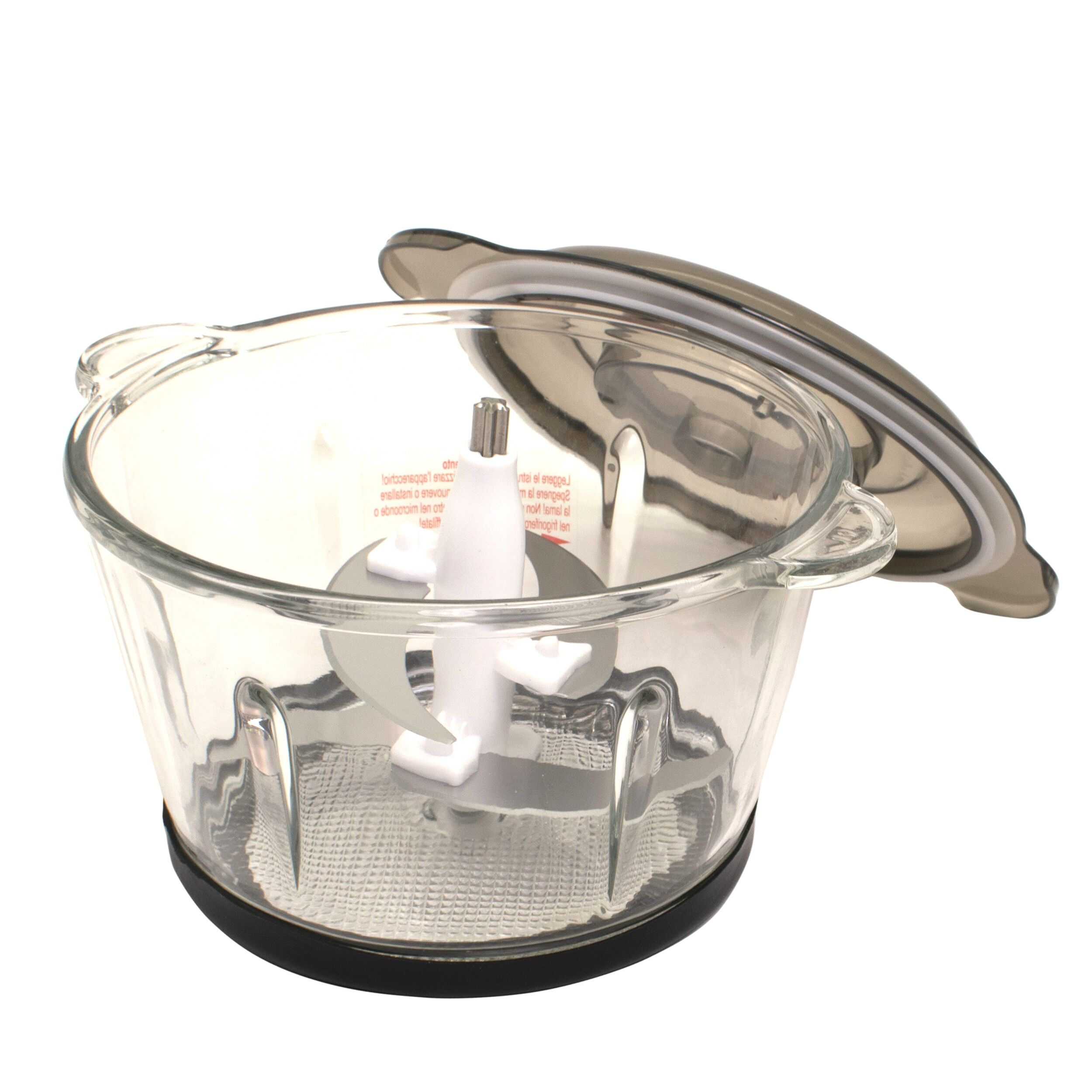 Tocator electric Stella, 4 lame din otel inoxidabil de inalta calitate, 500 W, 1.8L, recipient din sticla yena, argintiu, 93358 - imagine 5