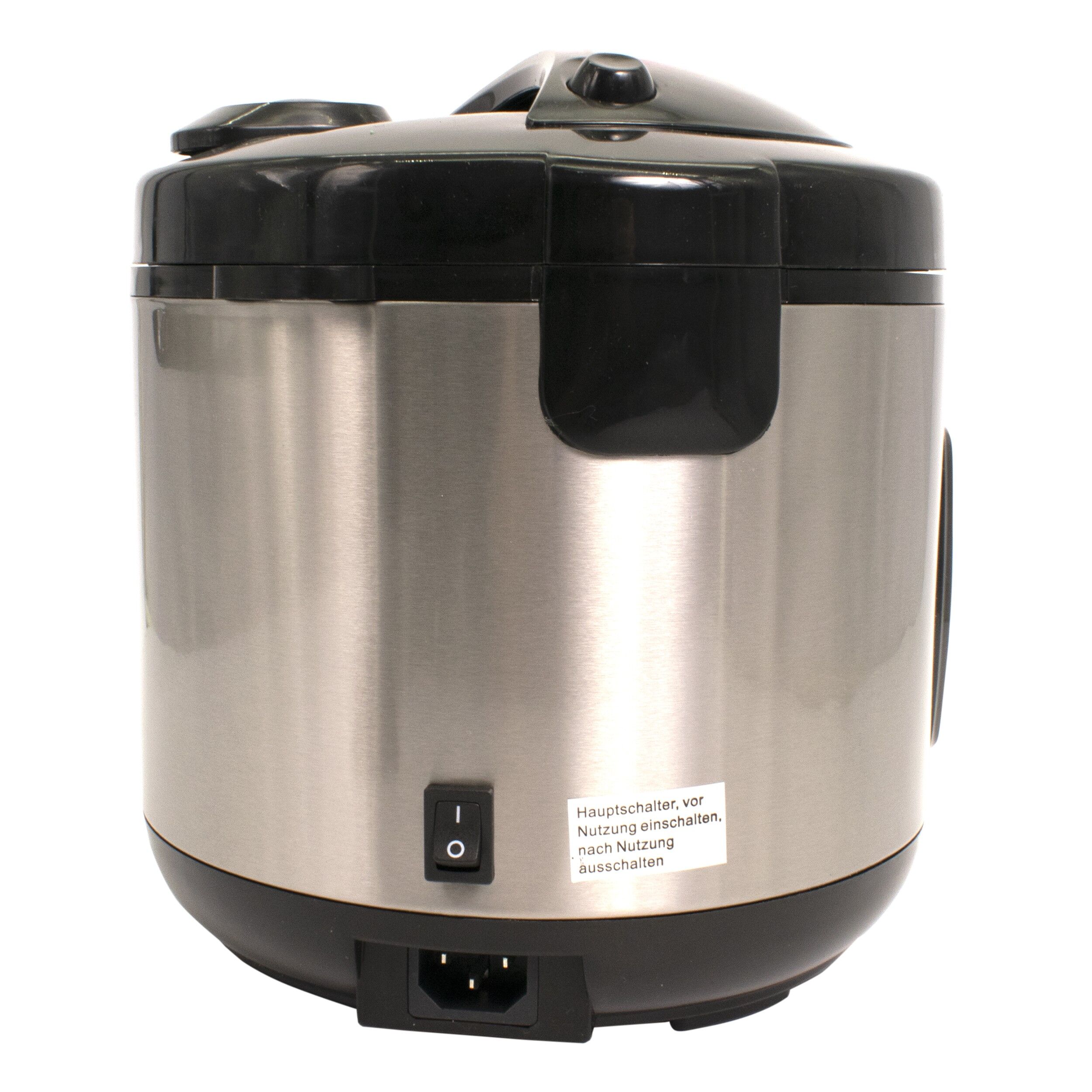 Aparat de gatit orez QUIIGG, 400 W, 1 L, Mentinere automata la cald, argintiu/Negru, 05201 - imagine 3