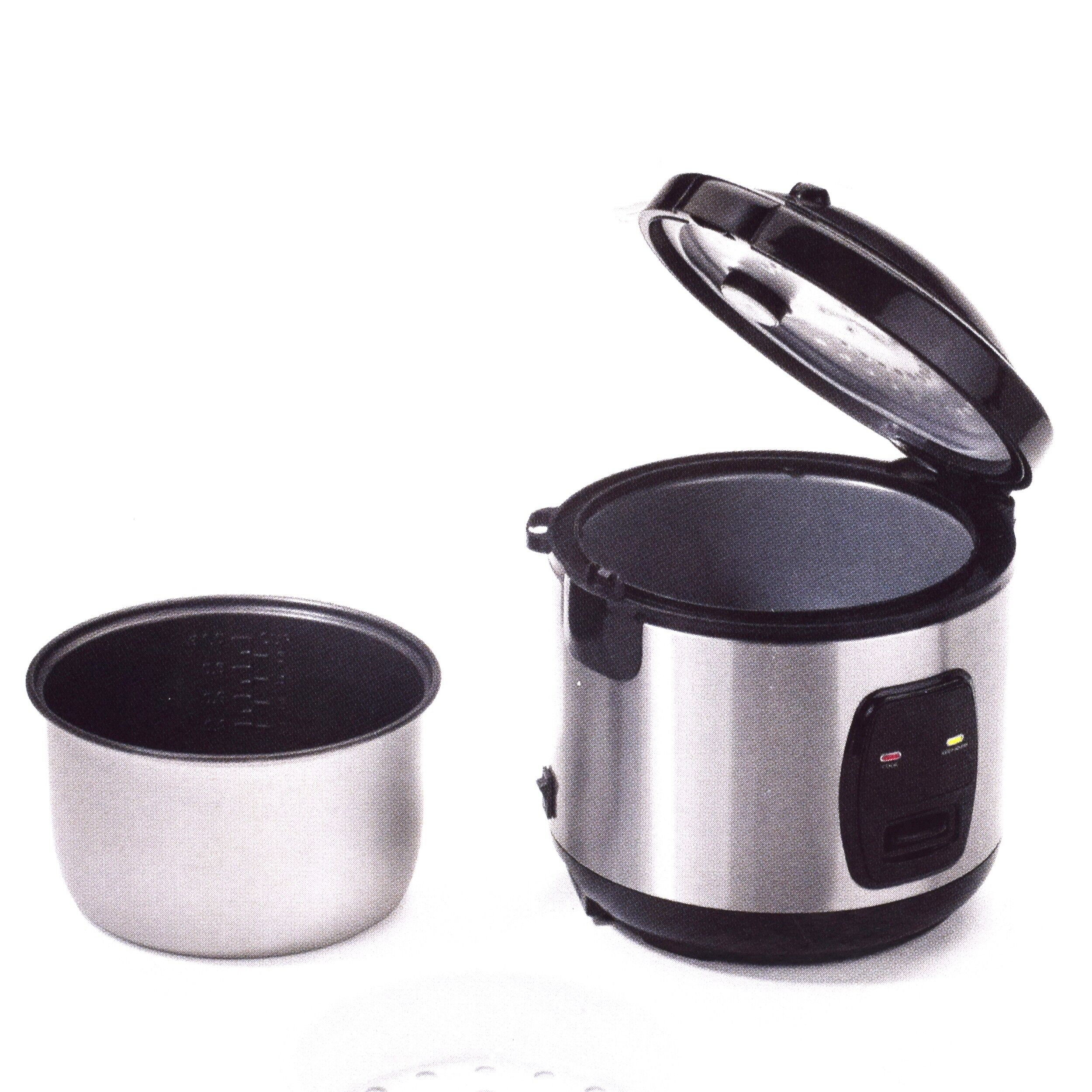 Aparat de gatit orez QUIIGG, 400 W, 1 L, Mentinere automata la cald, argintiu/Negru, 05201 - imagine 5