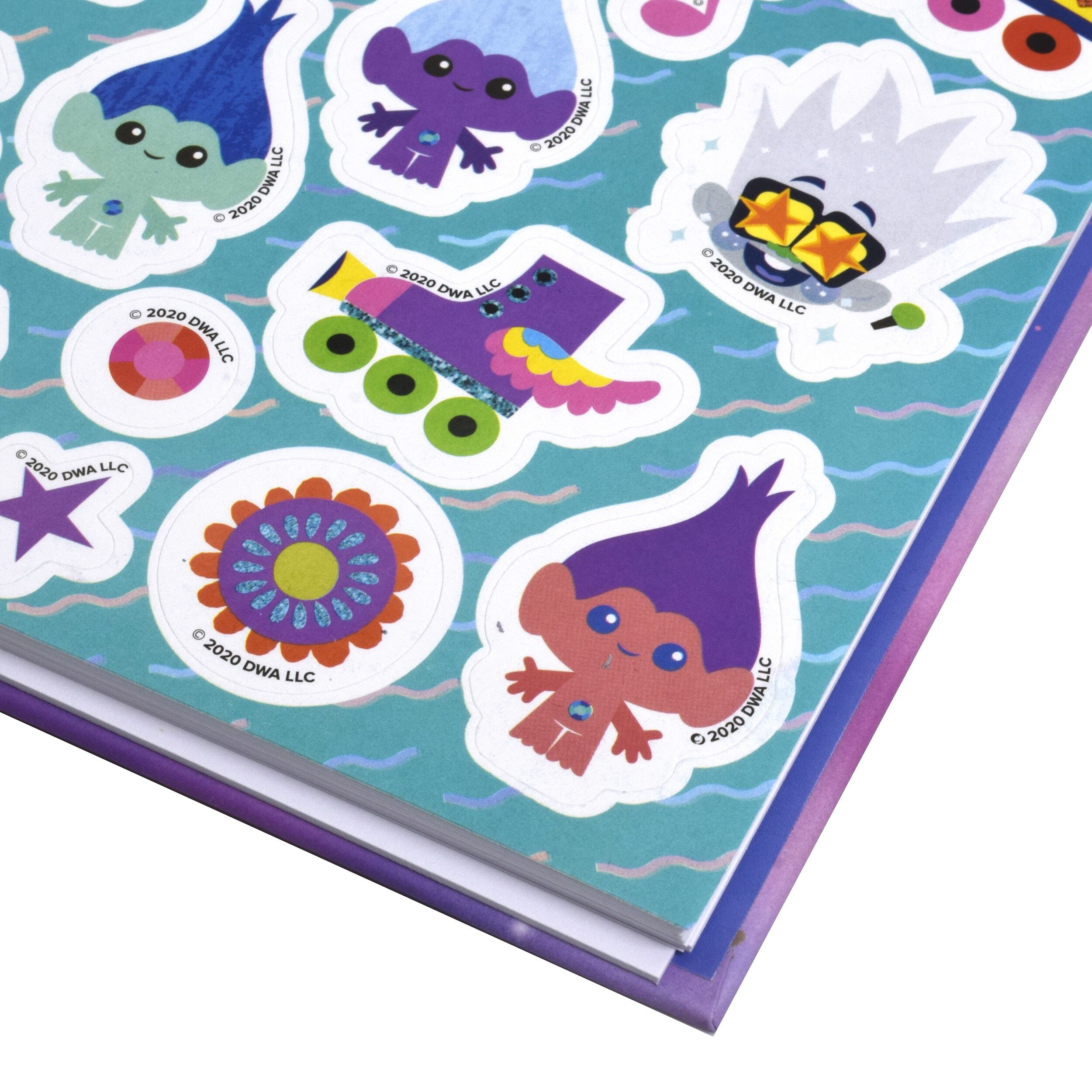 Caiet Trolls cu stikere, colorat, 8361 - imagine 3