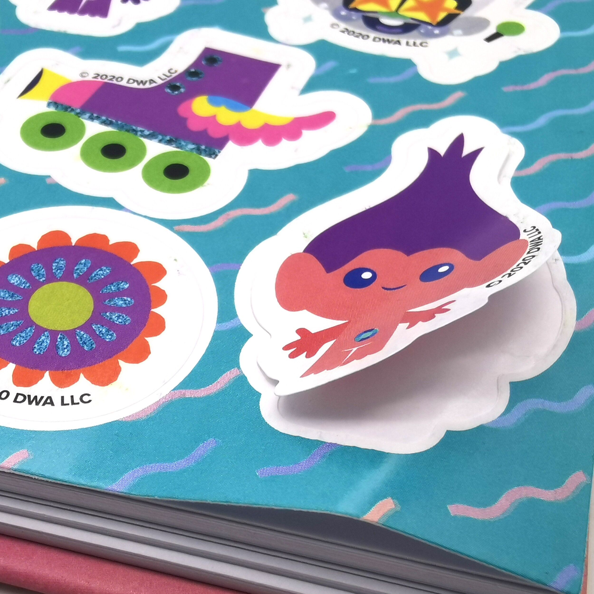 Caiet Trolls cu stikere, colorat, 8361 - imagine 5