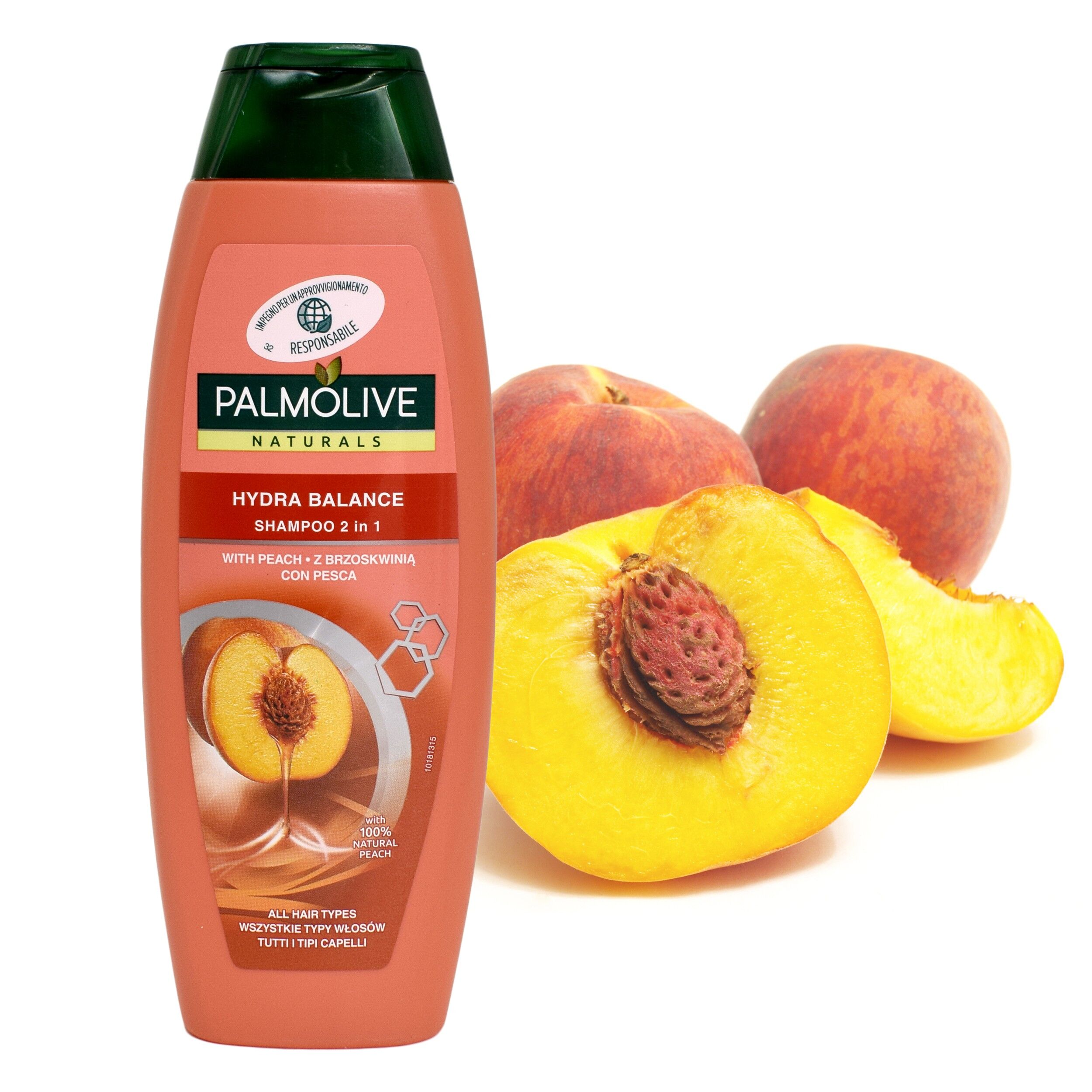 Sampon 2in1, Palmolive, de piersica, 350ml, 7008 - imagine 2