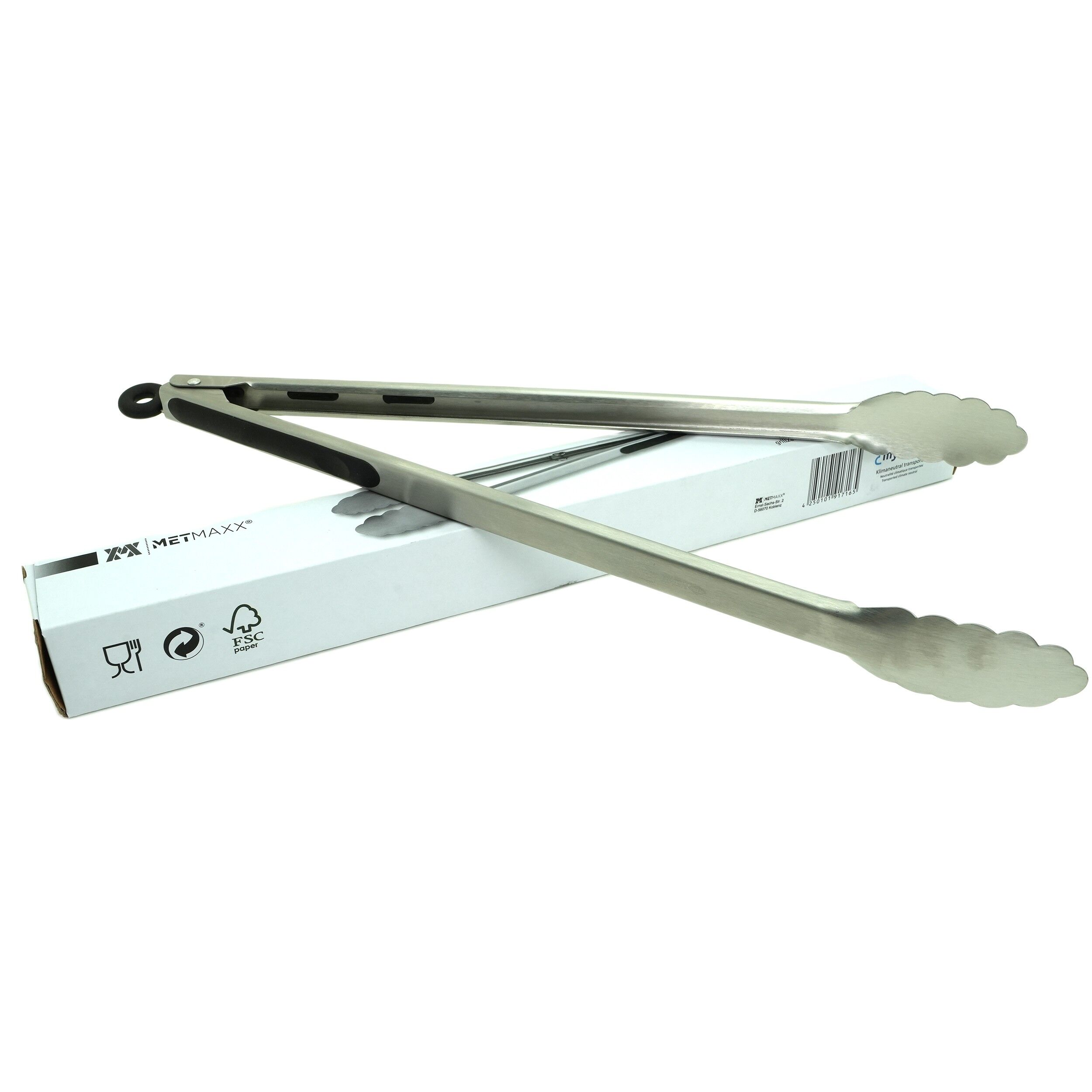 Cleste inox pentru gratar, MetMaxx, 17165 - imagine 3