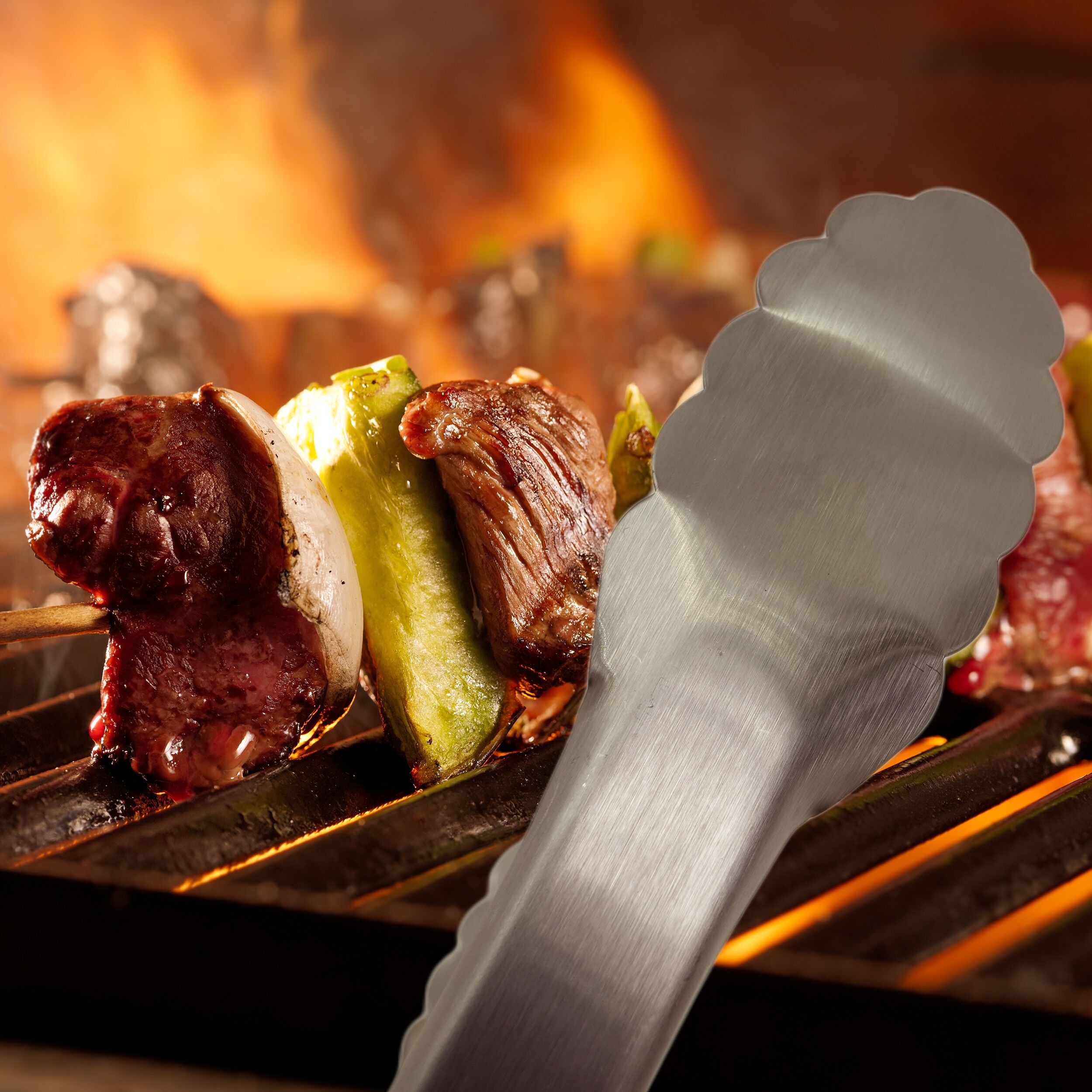 Cleste inox pentru gratar, MetMaxx, 17165 - imagine 6