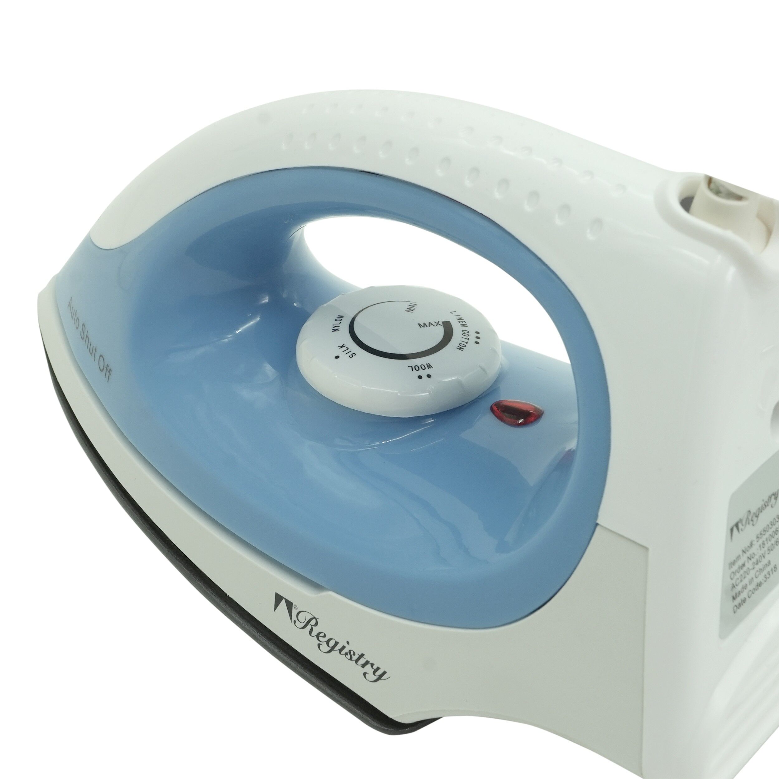 Fier de calcat cu oprire automata, Registry, albastru - imagine 3