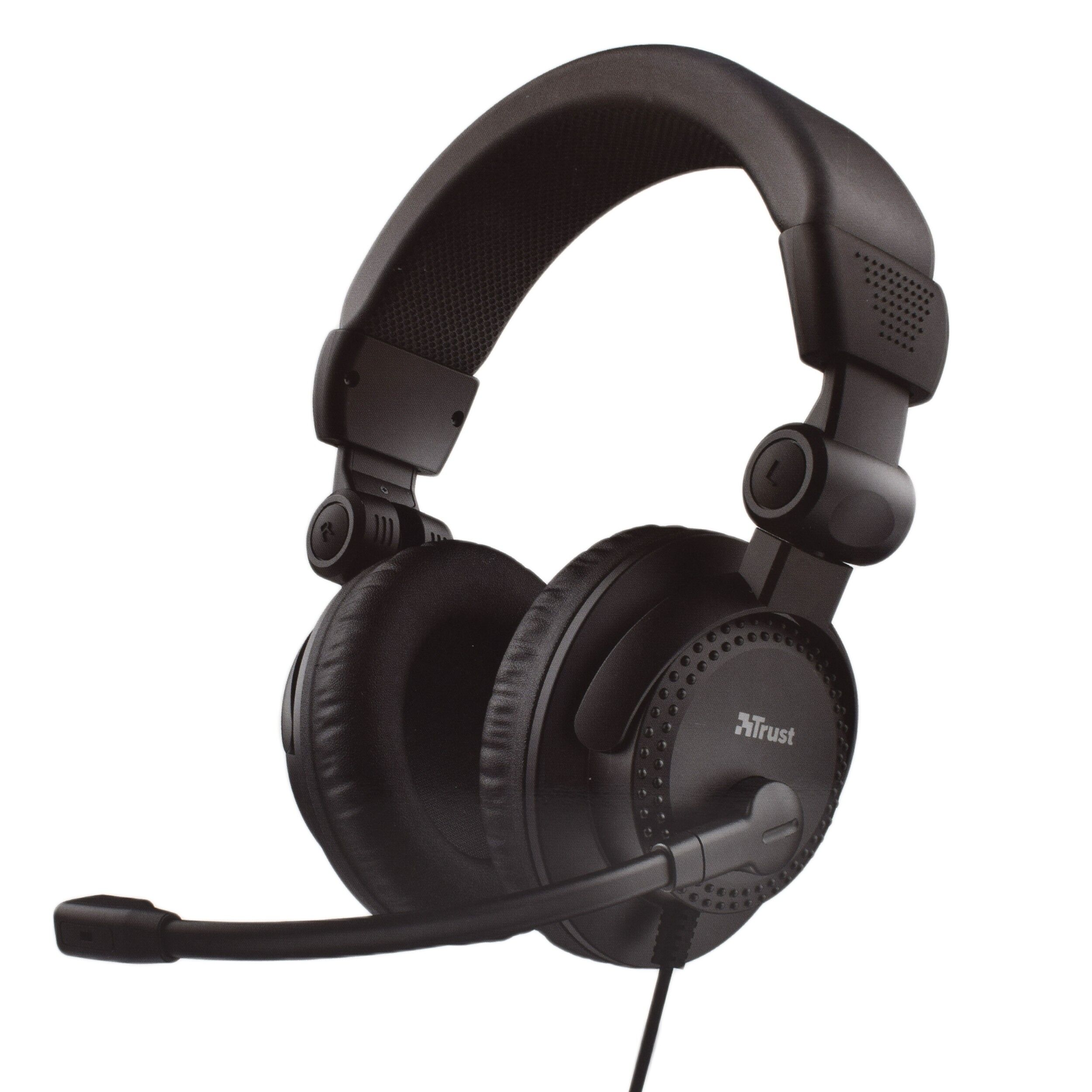 Casti cu microfon Trust Como, Negru - imagine 3