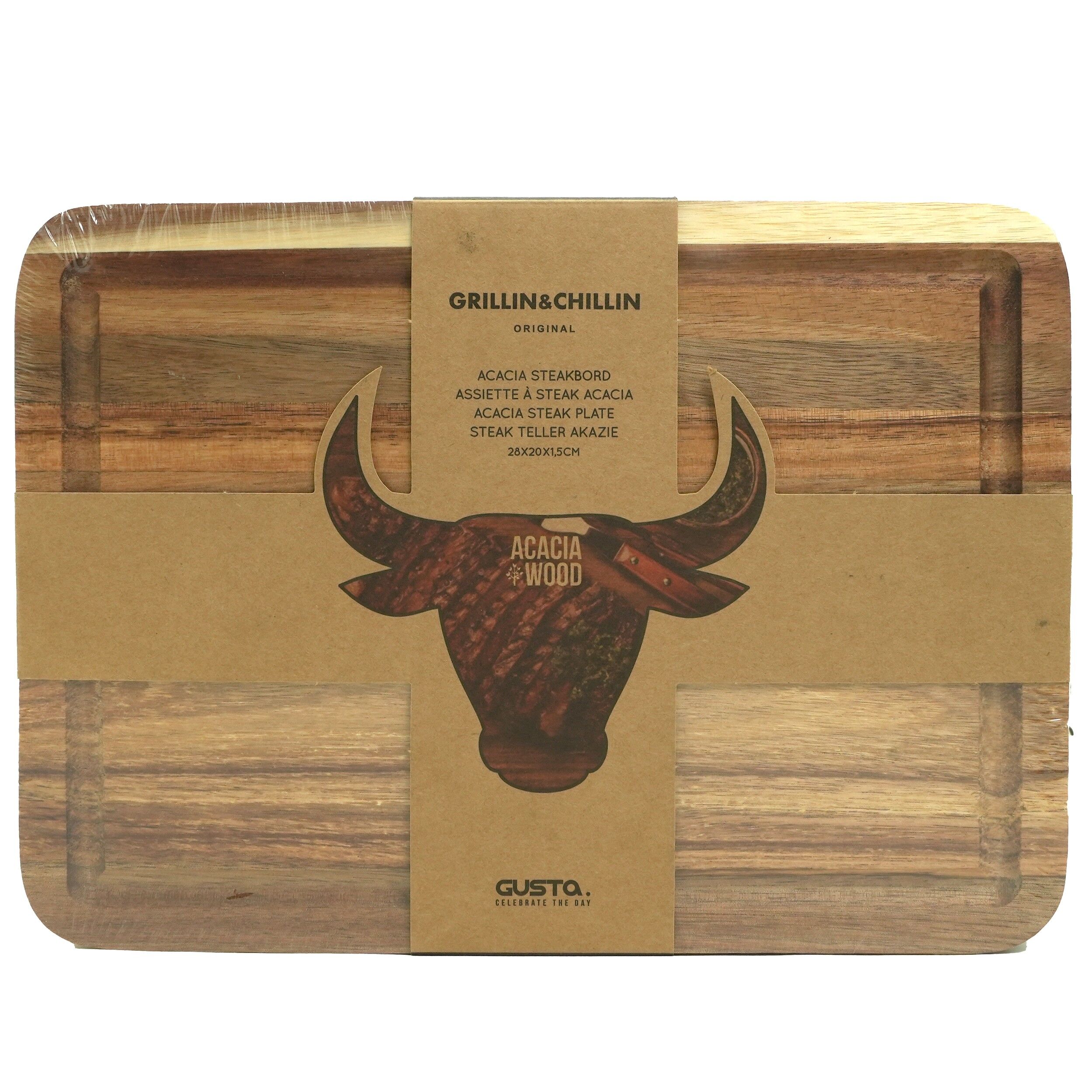 Set 2 tocatoare din lemn, manual, Grillin, 26460