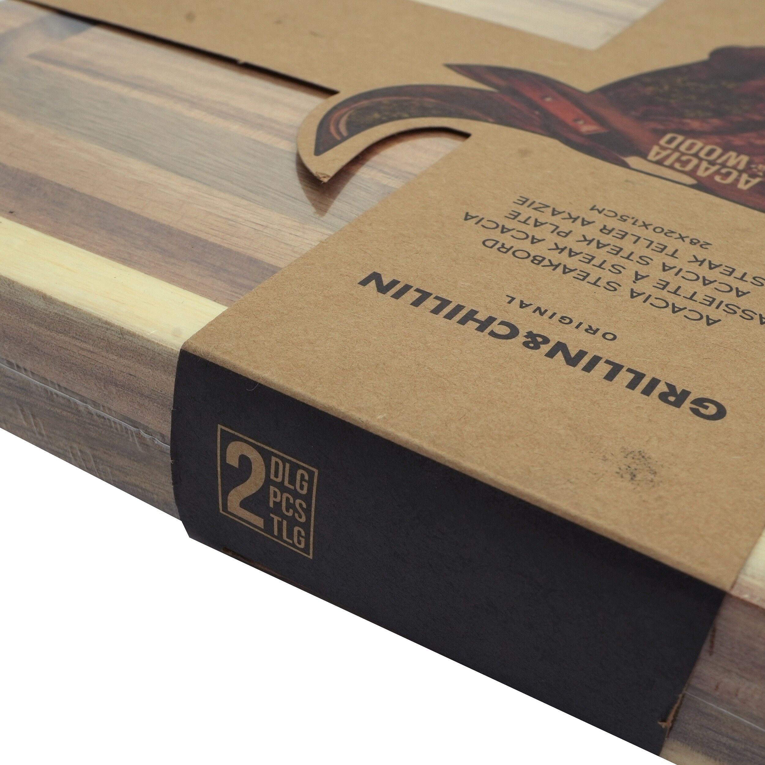 Set 2 tocatoare din lemn, manual, Grillin, 26460 - imagine 2