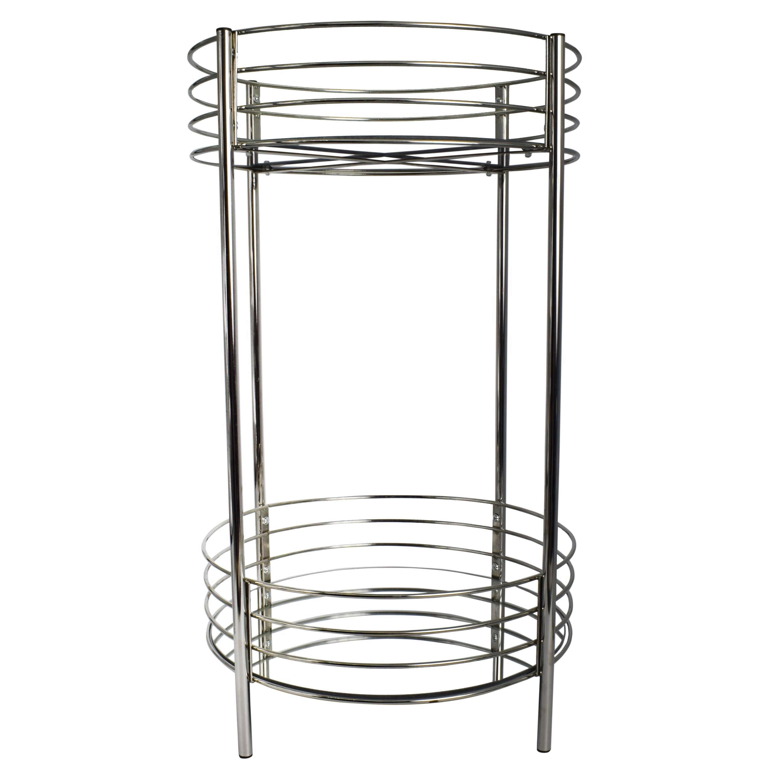 Masuta cu doua etaje de metal si oglinda, Zd Trading, 65 cm, 07223 - imagine 2