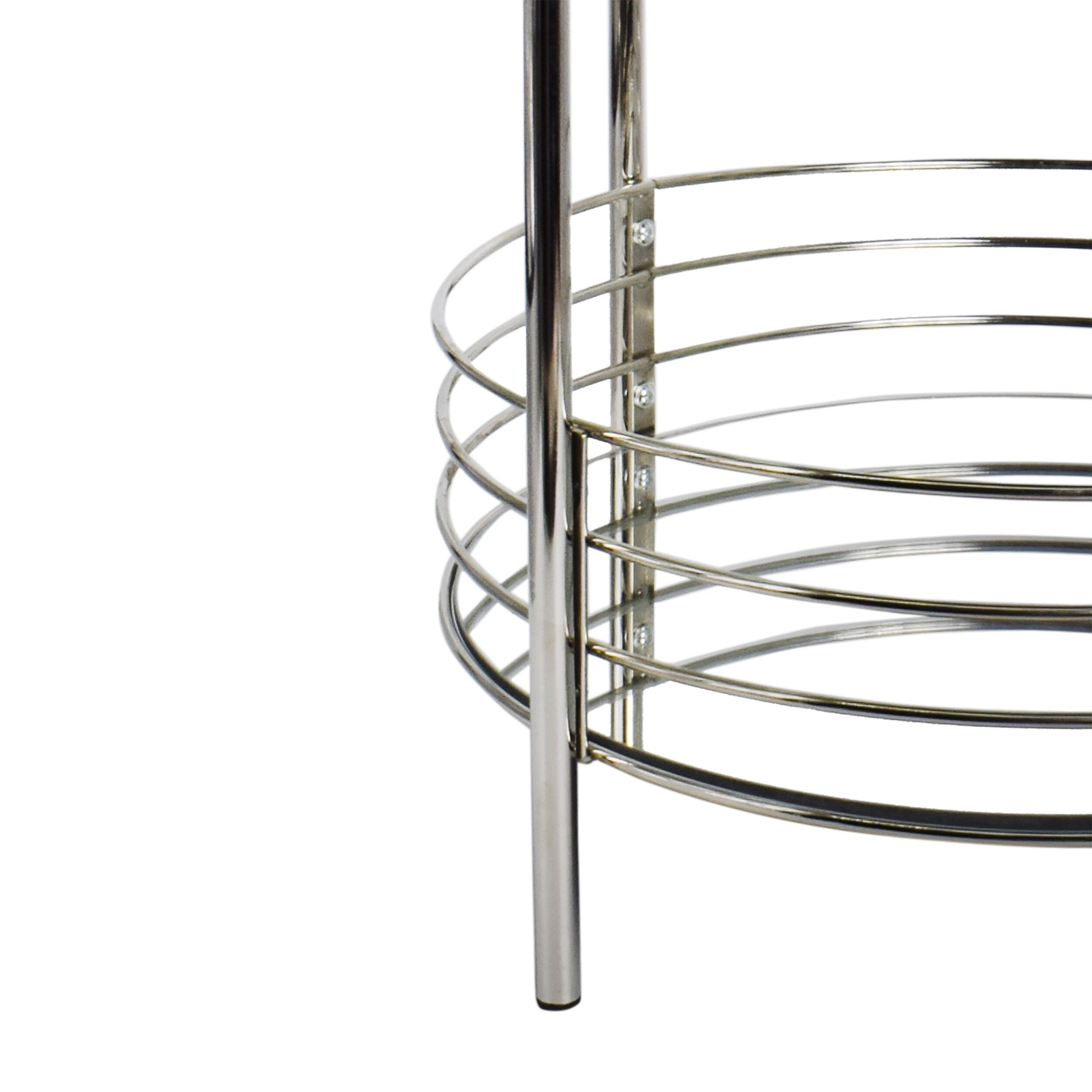 Masuta cu doua etaje de metal si oglinda, Zd Trading, 65 cm, 07223 - imagine 3