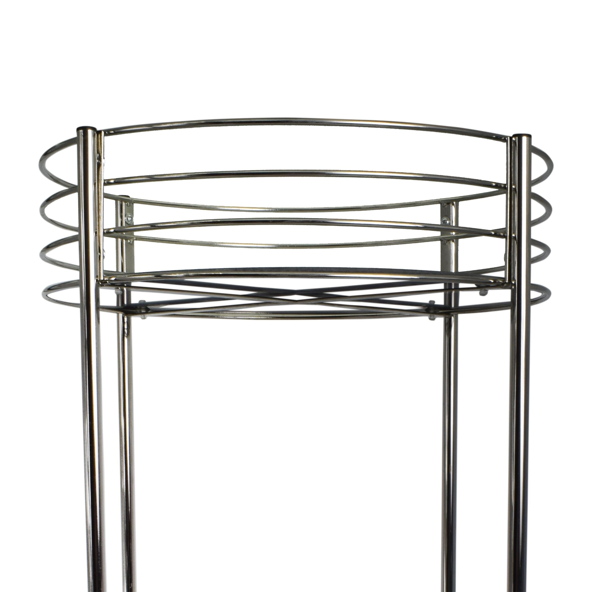 Masuta cu doua etaje de metal si oglinda, Zd Trading, 65 cm, 07223 - imagine 4