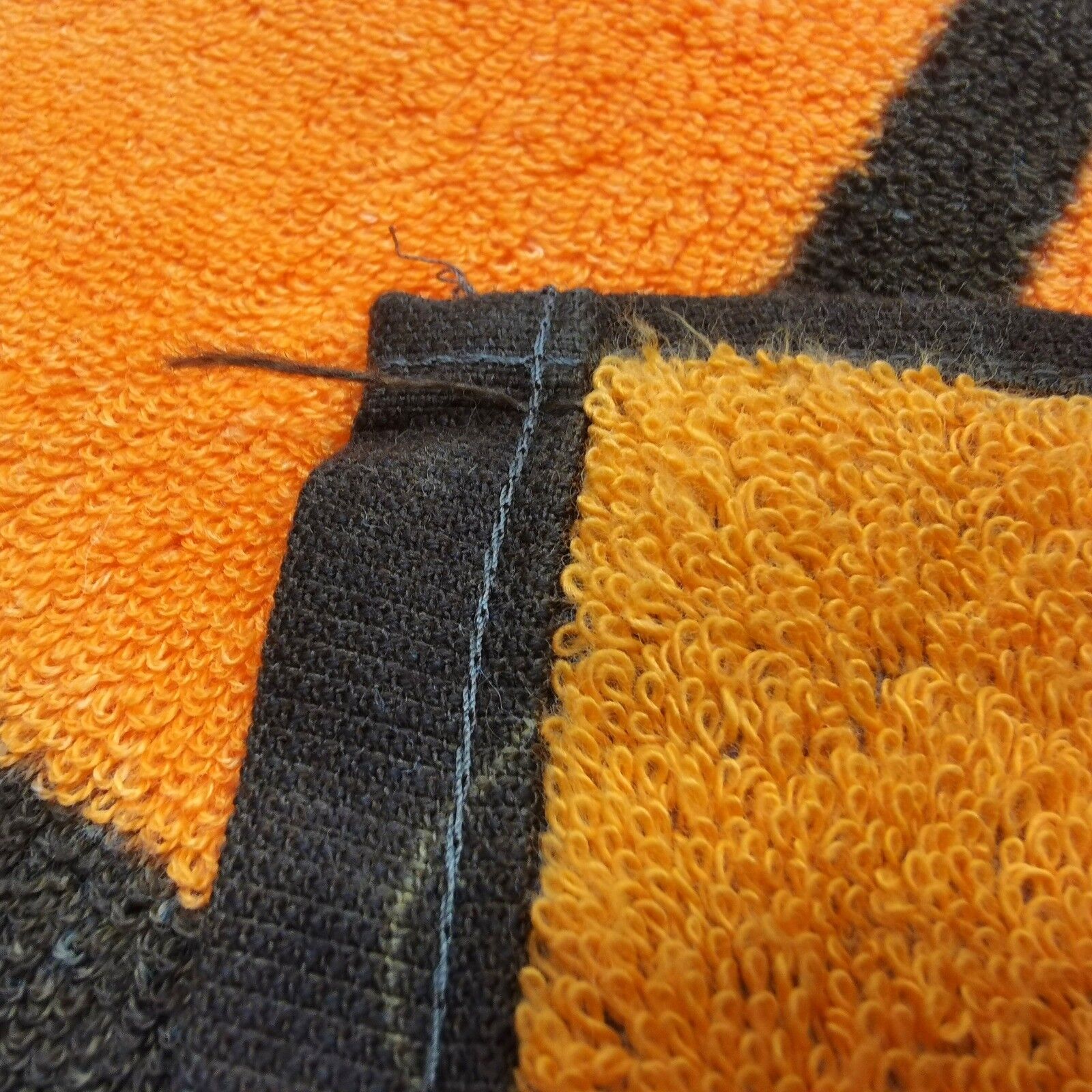 Prosop pentru baie sau plaja, FLOYD Move, portocaliu cu maro, 80x160, bumbac 100%, 31736 - imagine 4