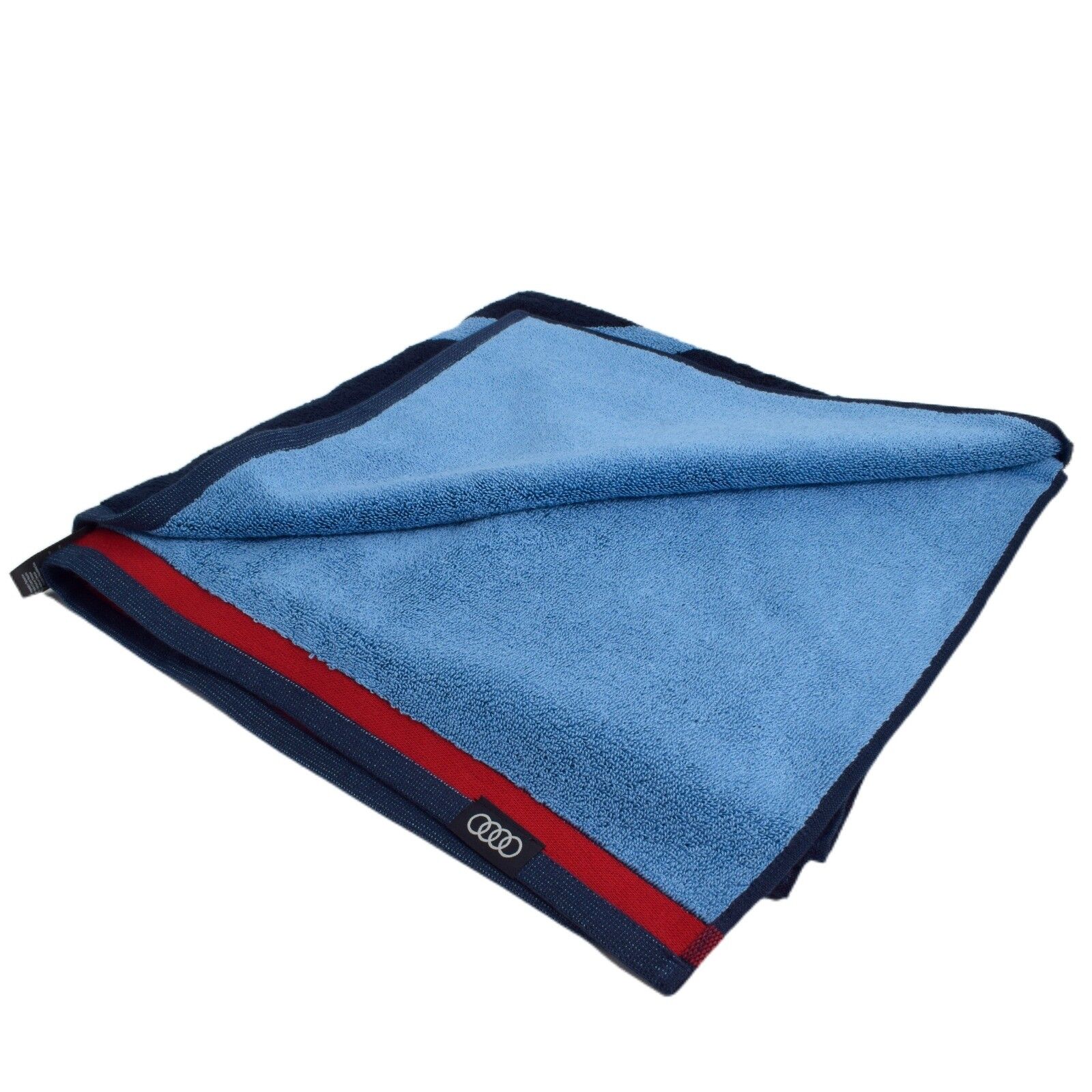 Prosop logo Audi albastru inchis pentru baie sau plaja, 80 x 150 cm, 100% bumbac 31321 - imagine 2