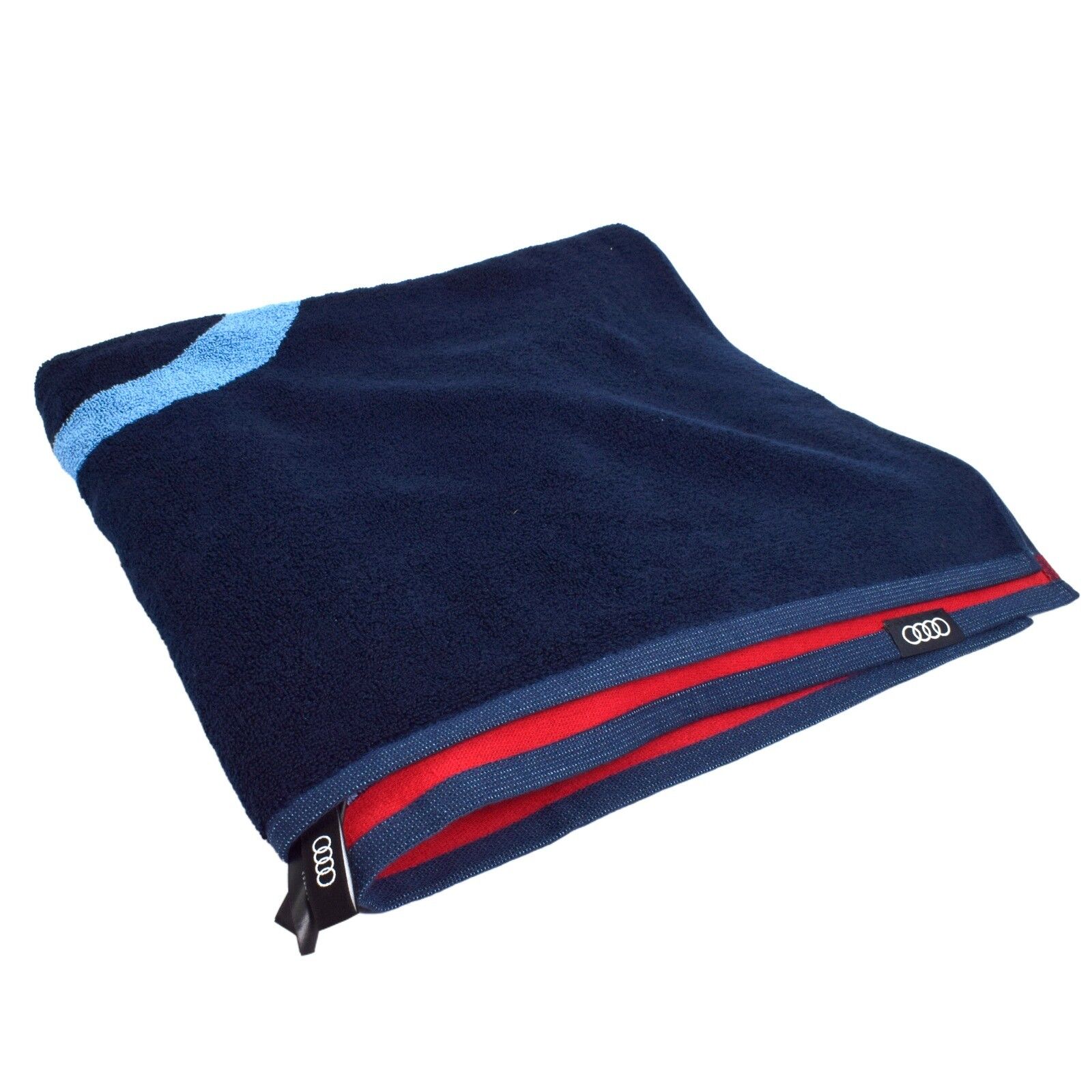 Prosop logo Audi albastru inchis pentru baie sau plaja, 80 x 150 cm, 100% bumbac 31321 - imagine 5