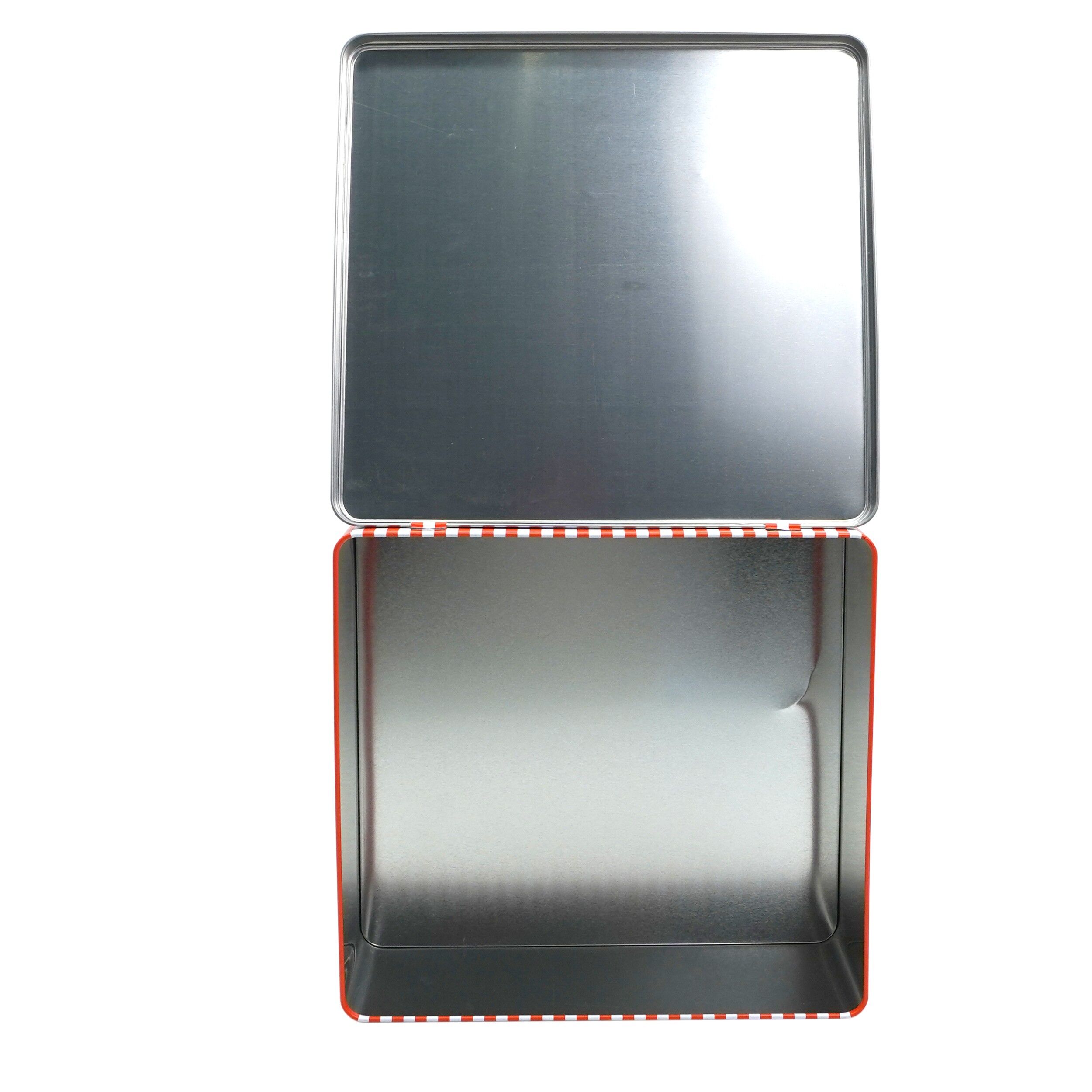 Cutie metalica cu capac, 22 cm, rosie, Cannon, 18262 - imagine 6