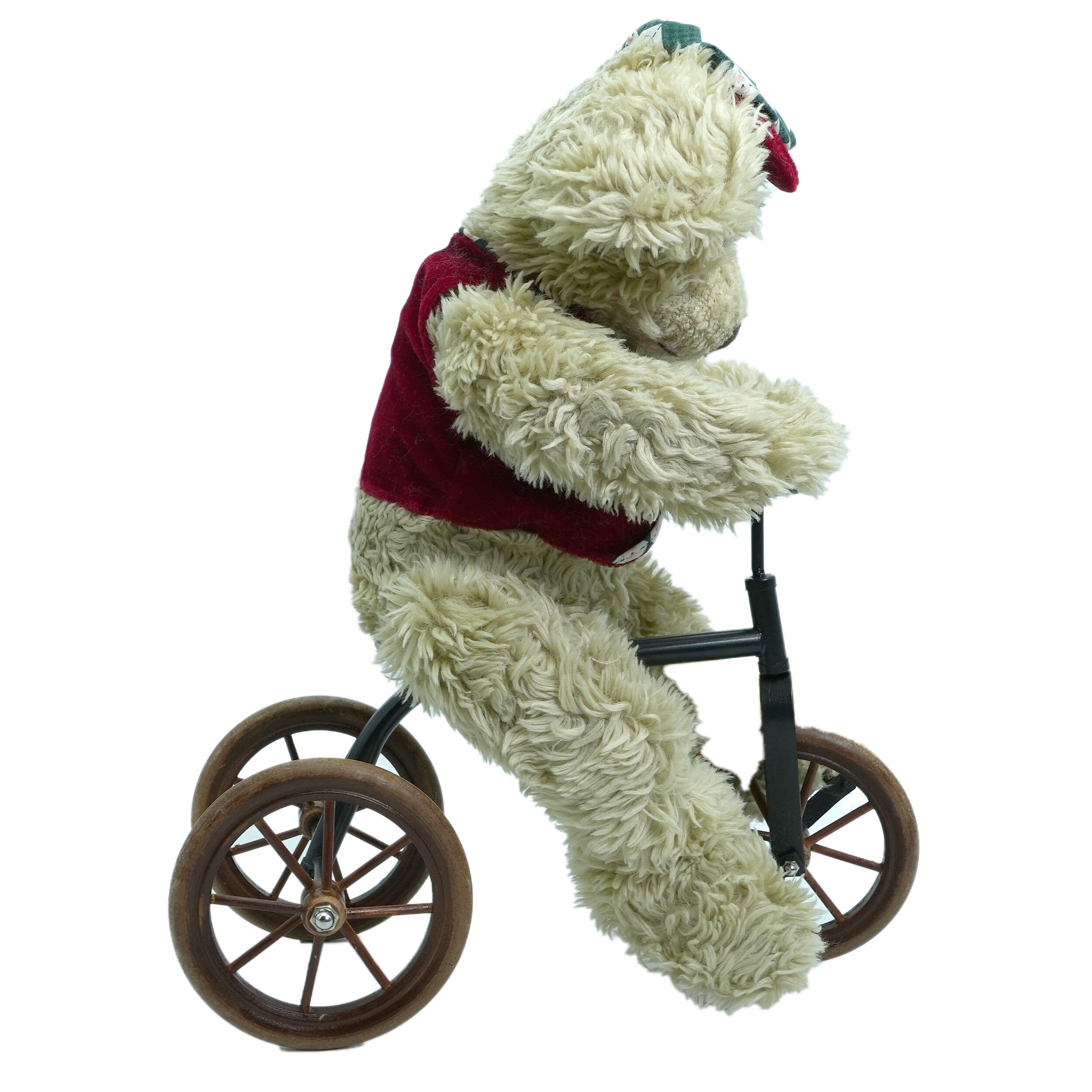 Jucarie Plus, urs pe bicicleta, Biking Teddy, 06111 - imagine 2