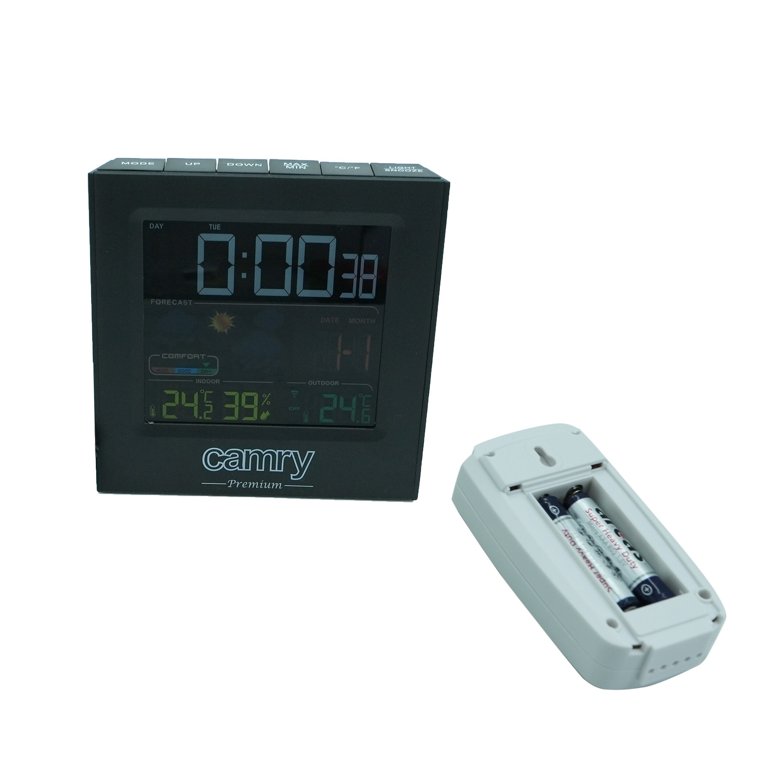 Statie meteo cu ceas, alarma si termometru, Camry CR 1166 - imagine 2