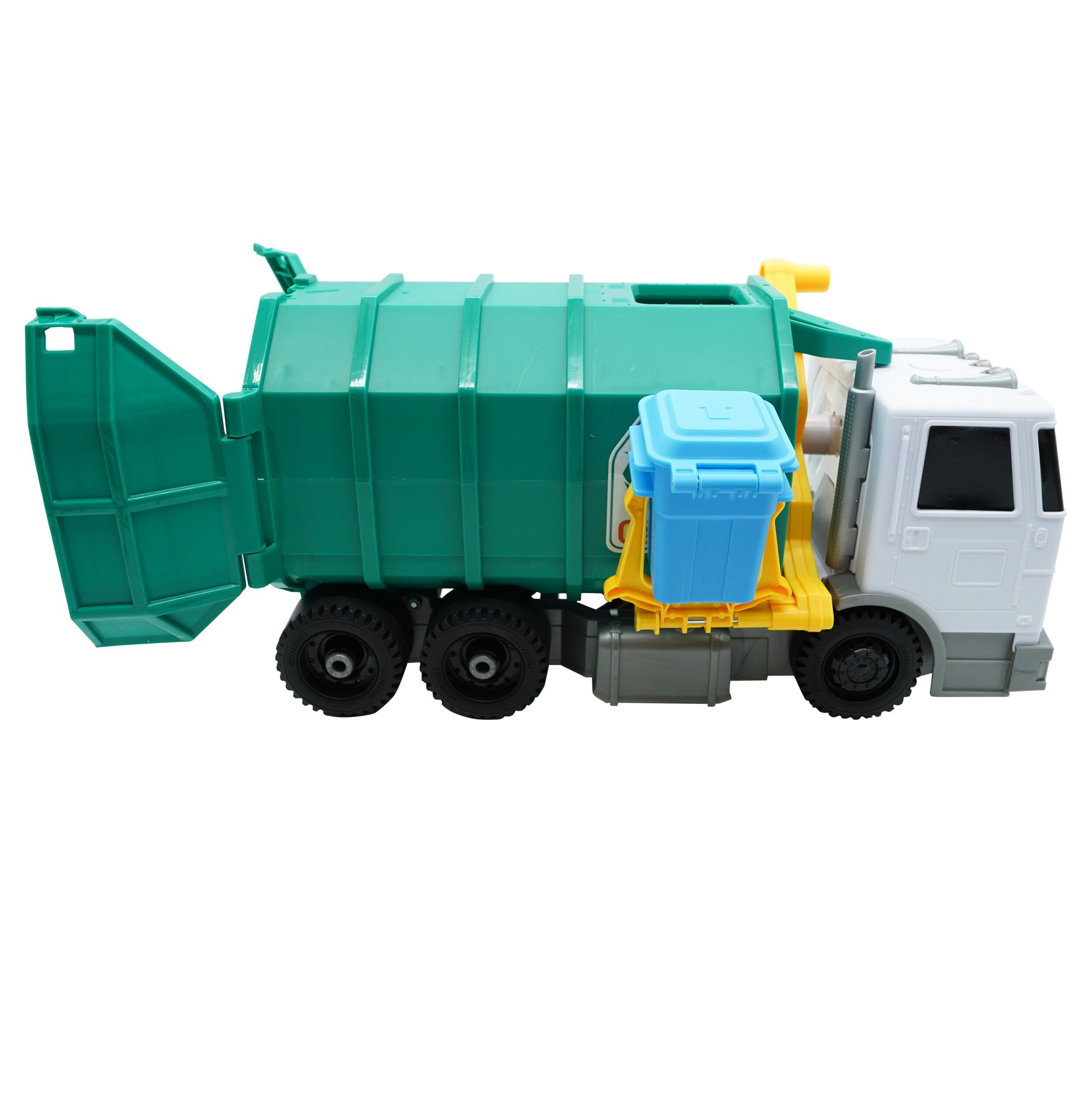 Camion de Gunoi și Reciclare Matchbox – 38 cm, cu Lumină și Sunet, Ediție Ecologică- 75195