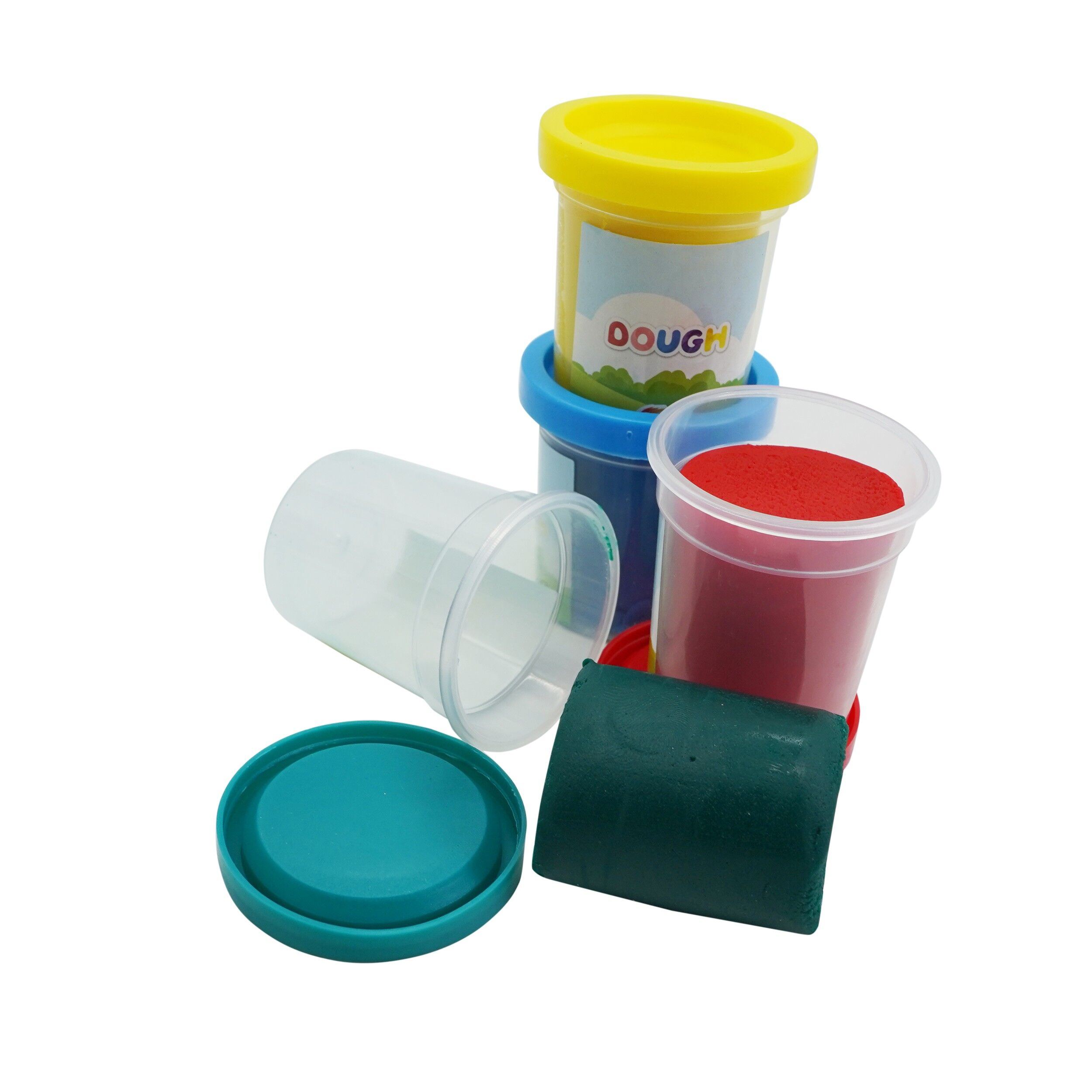 Plastilina moale Grafix Dough 4 culori, 77246 - imagine 3