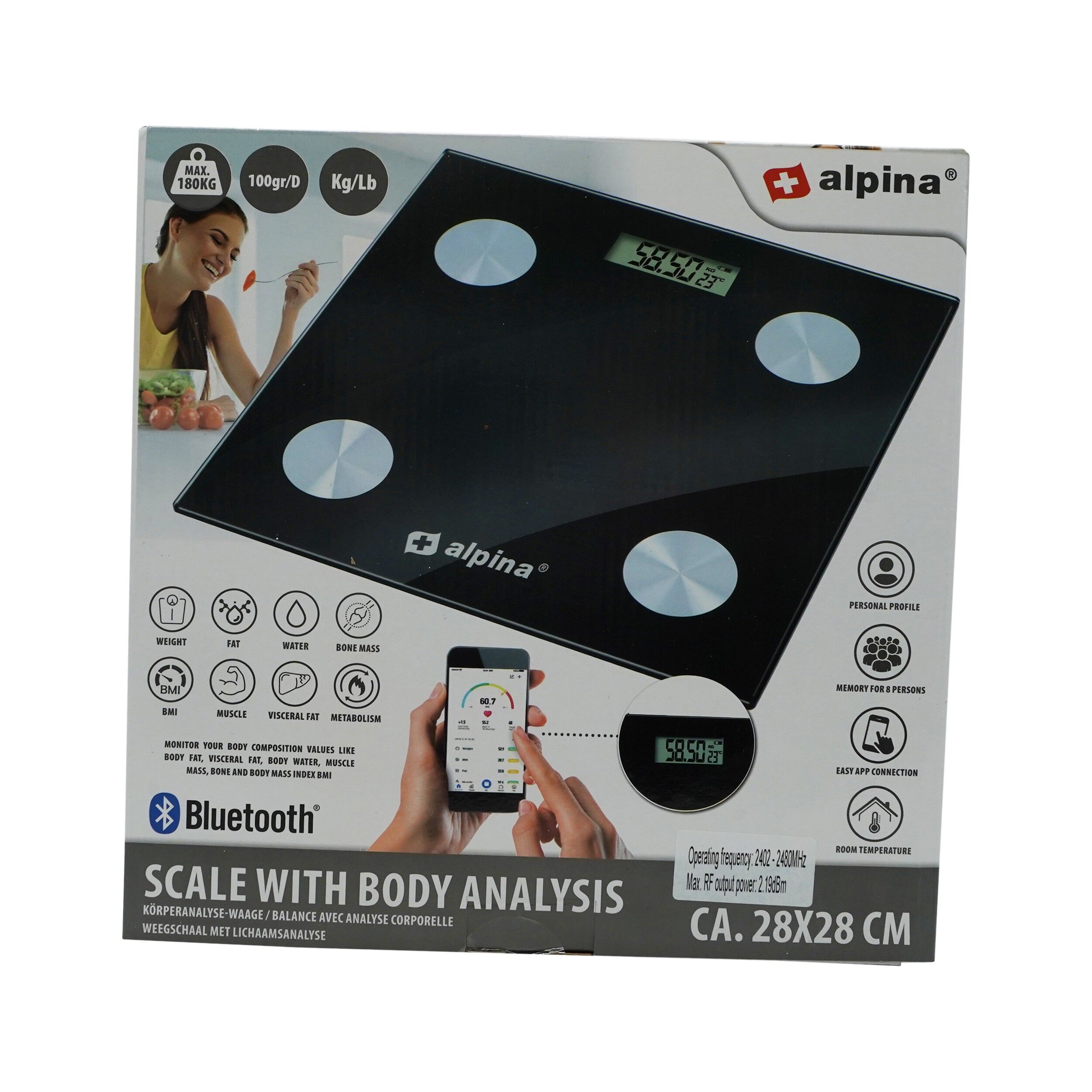 Cantar smart cu analiza corporala alpina - imagine 2