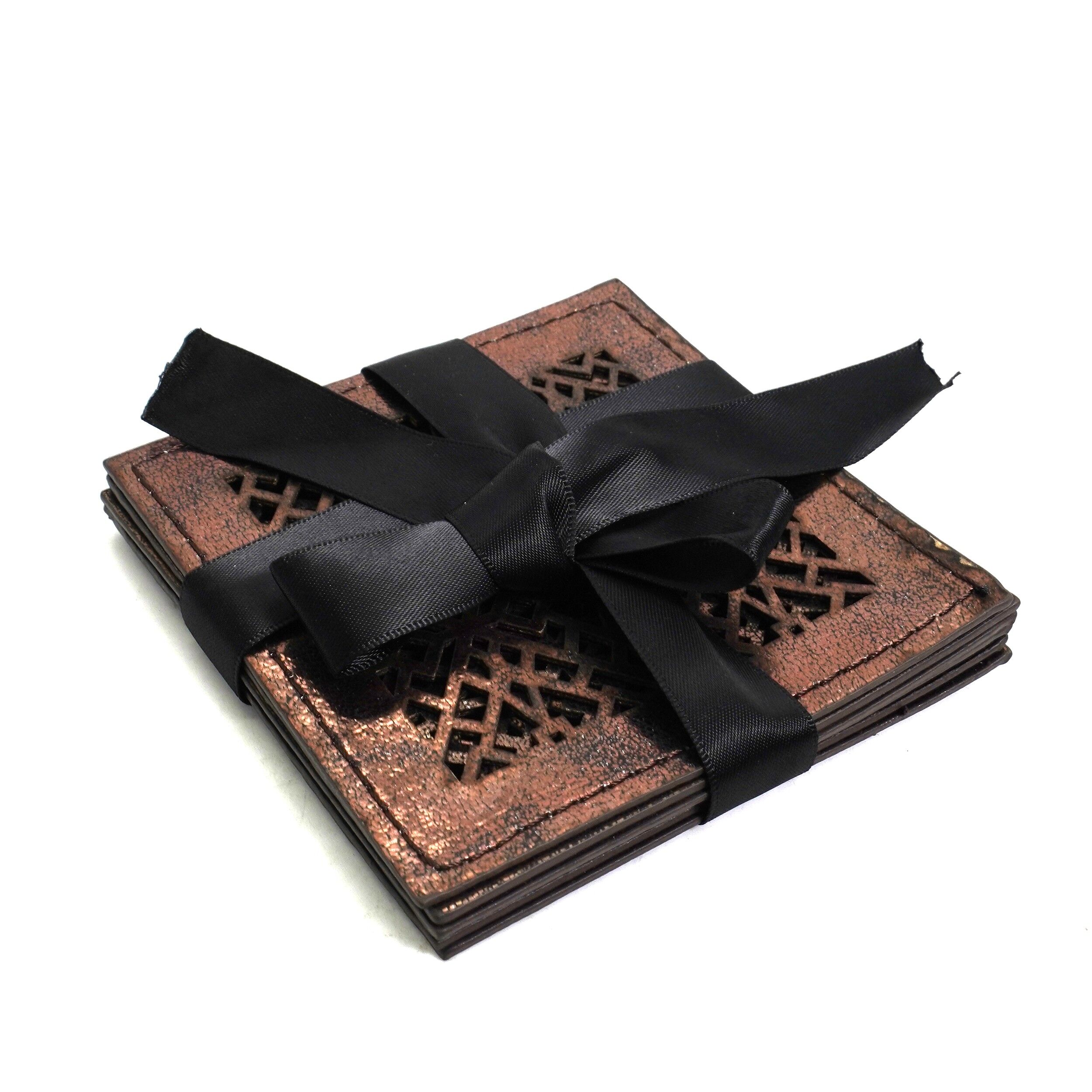 Set 6 suporturi pentru pahar, maro, 17424