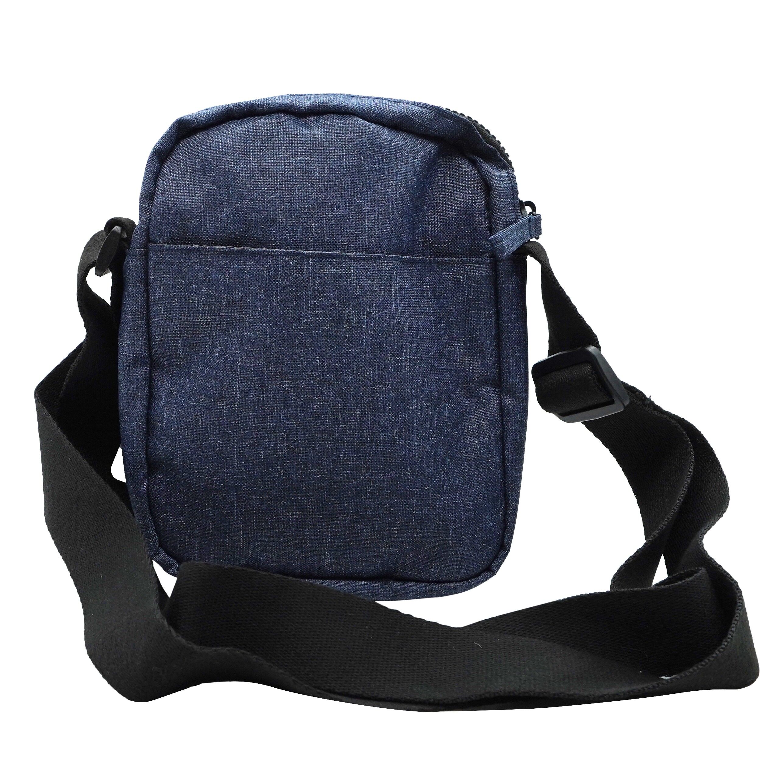 Geanta de umar I Love Eco, 17x21, albastru inchis, 94456 - imagine 3