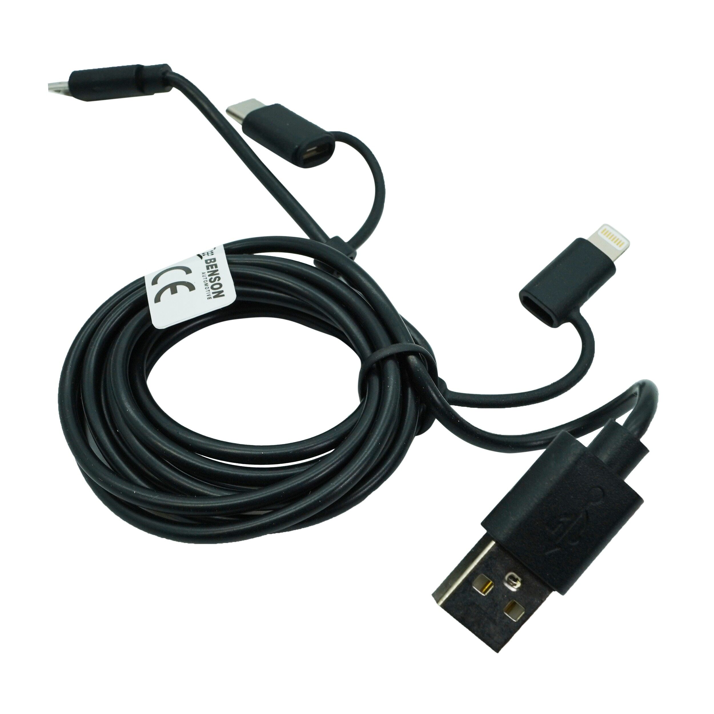 Încărcător Auto Inteligent 3-în-1 Benson - Soluția Universală pentru Călătorii Conectate 91713 - imagine 3